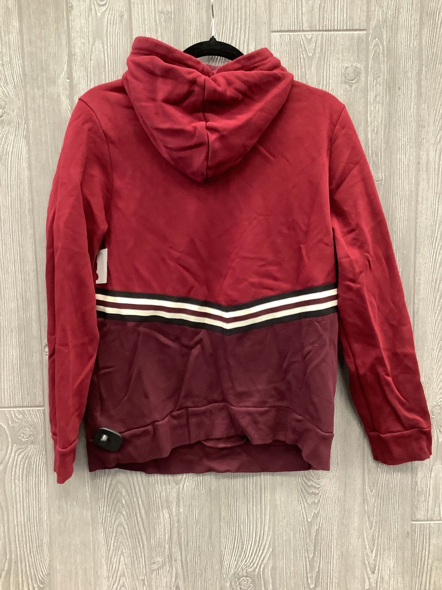 Athletic Sweatshirt Hoodie By Adidas In Red, Size: M