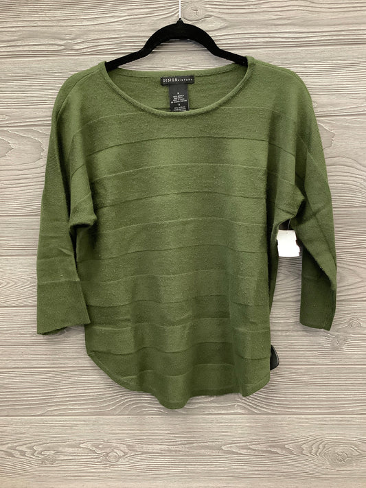 Top Long Sleeve By Design History In Green, Size: M