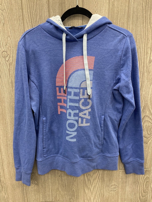 Athletic Sweatshirt Hoodie By The North Face In Blue, Size: M