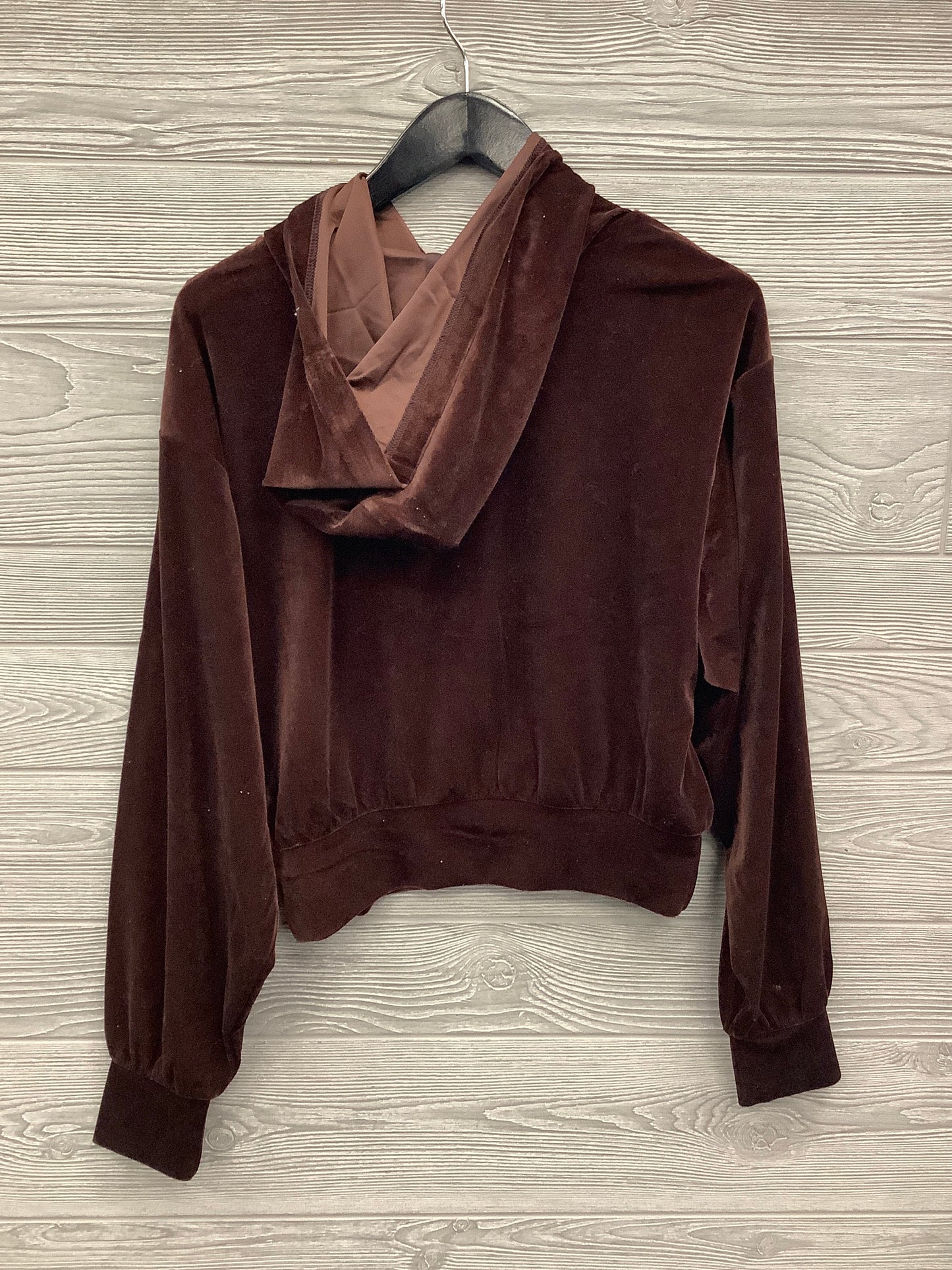 Top Long Sleeve By Express In Brown, Size: M