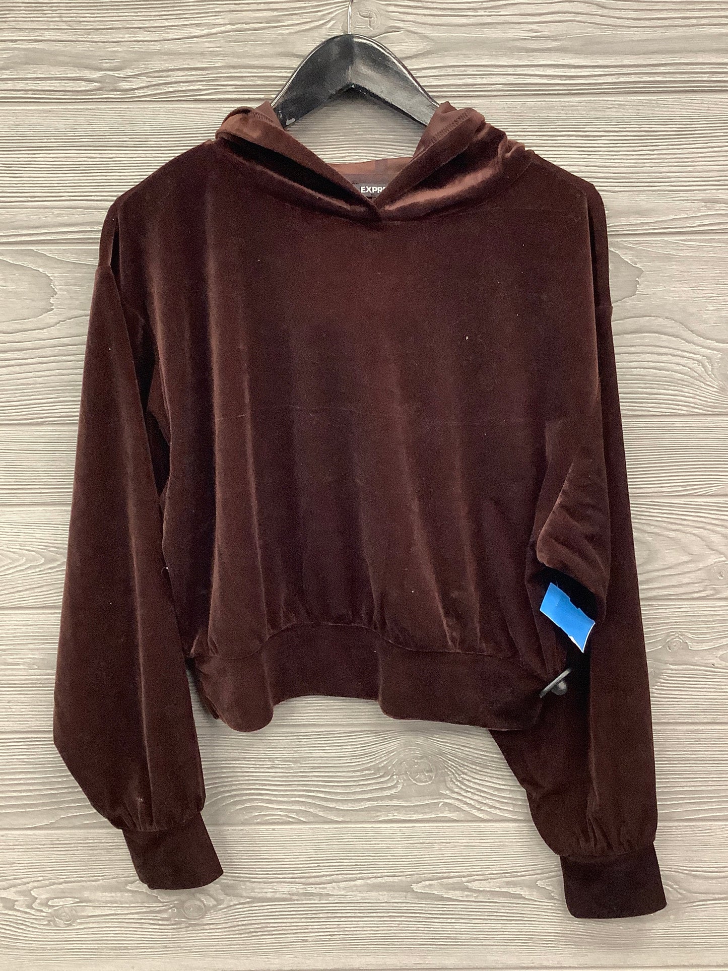 Top Long Sleeve By Express In Brown, Size: M