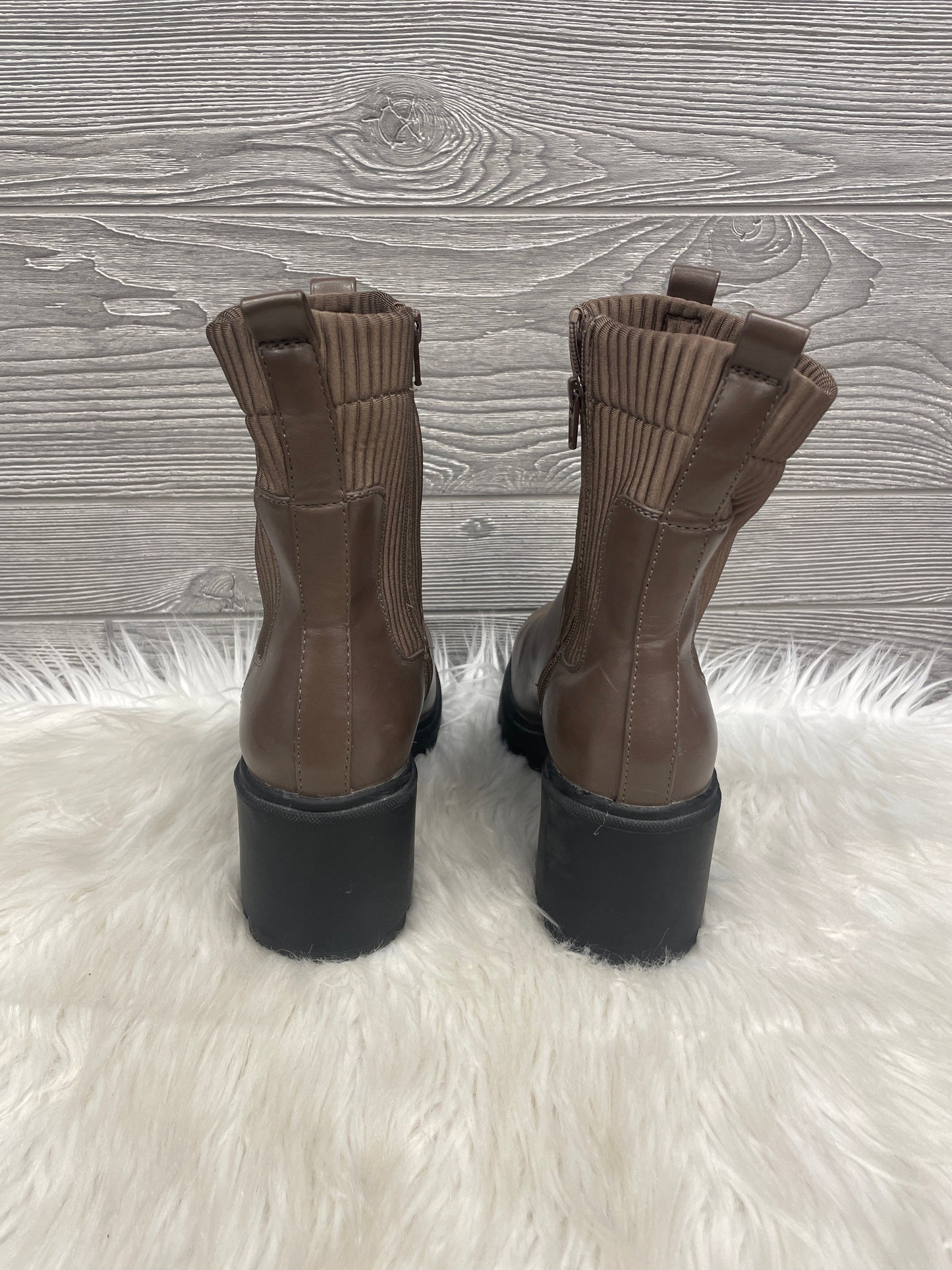 Boots Ankle Heels By A New Day In Brown, Size: 9.5