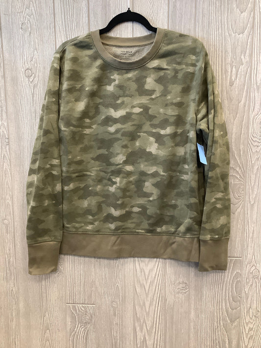 Athletic Sweatshirt Crewneck By Tek Gear In Camouflage Print, Size: L