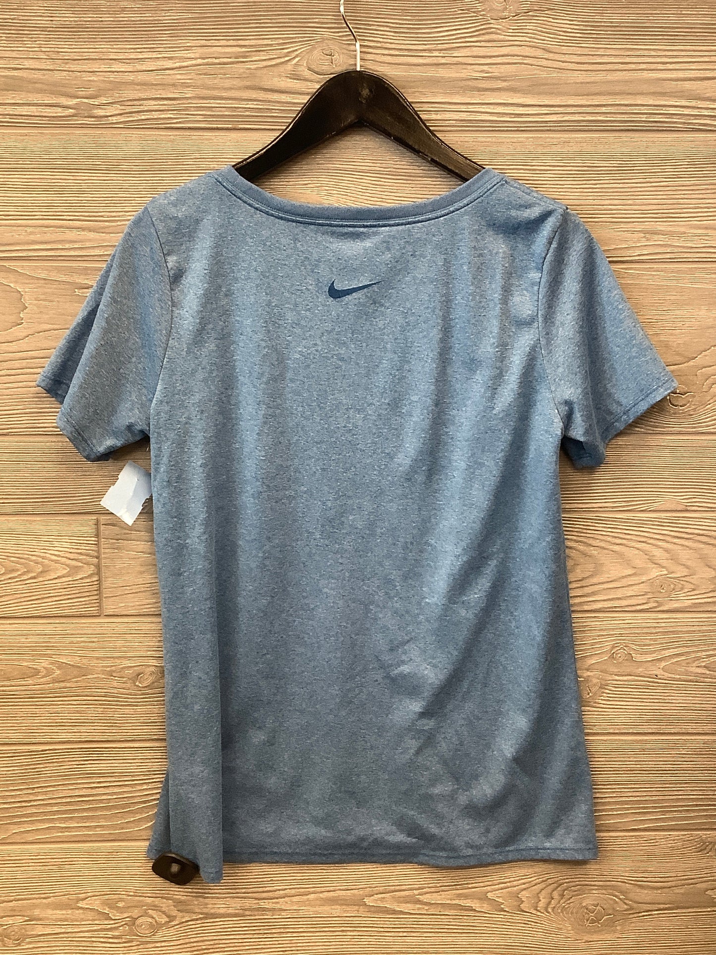 Athletic Top Short Sleeve By Nike Apparel In Blue, Size: M