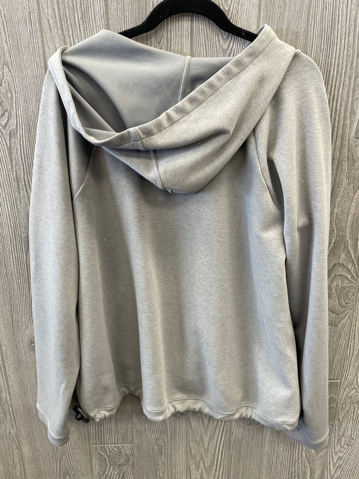 Athletic Sweatshirt Hoodie By Under Armour In Grey, Size: L