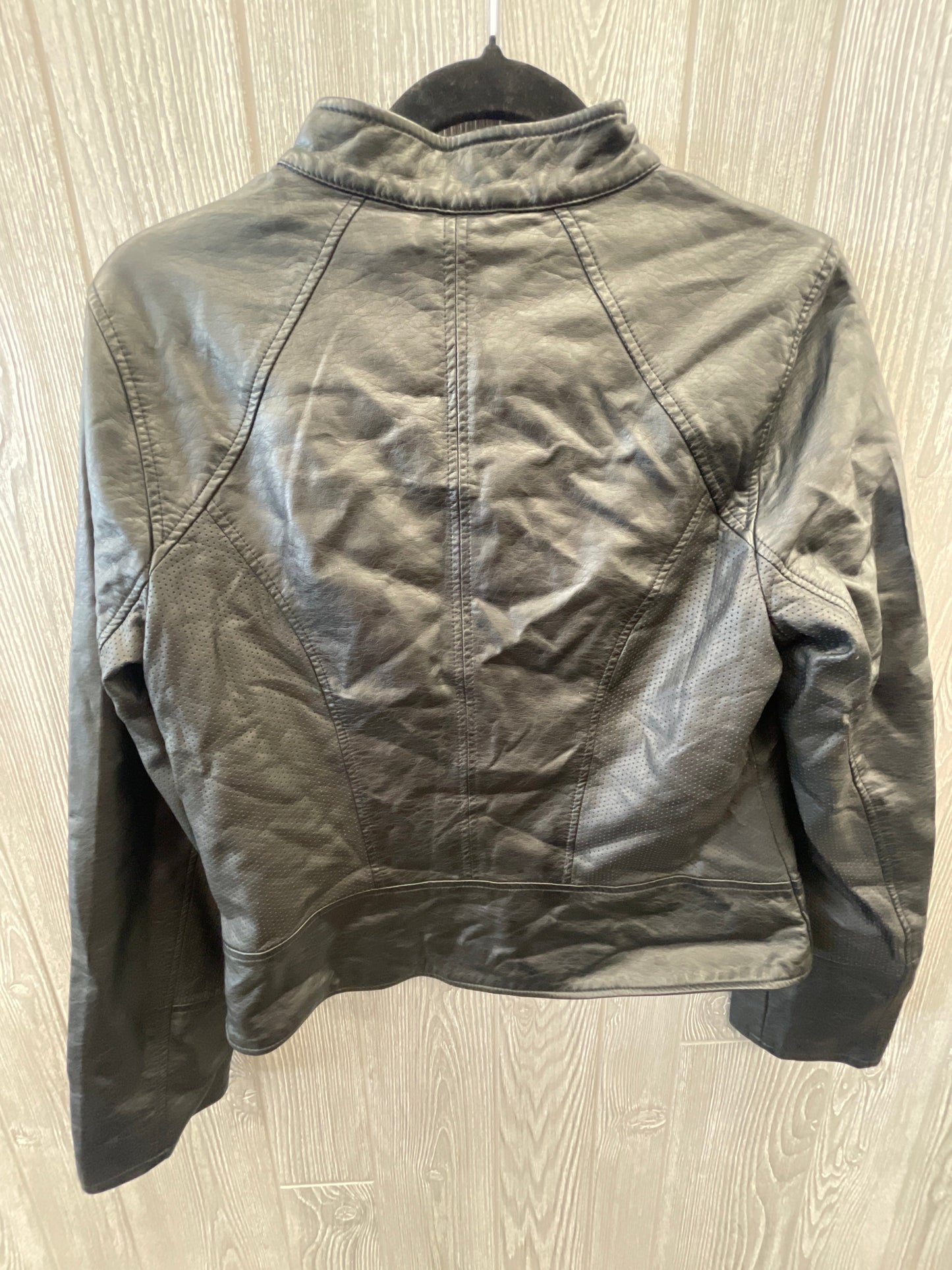 Jacket Moto By Limited In Black, Size: M