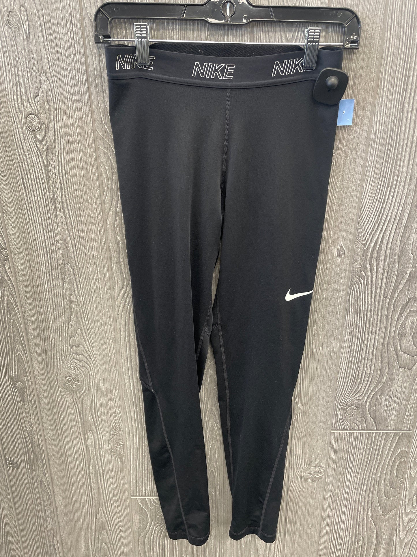 Athletic Leggings By Nike Apparel In Black, Size: M