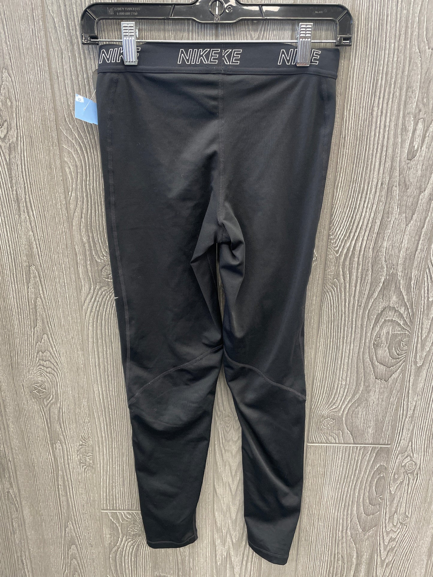 Athletic Leggings By Nike Apparel In Black, Size: M