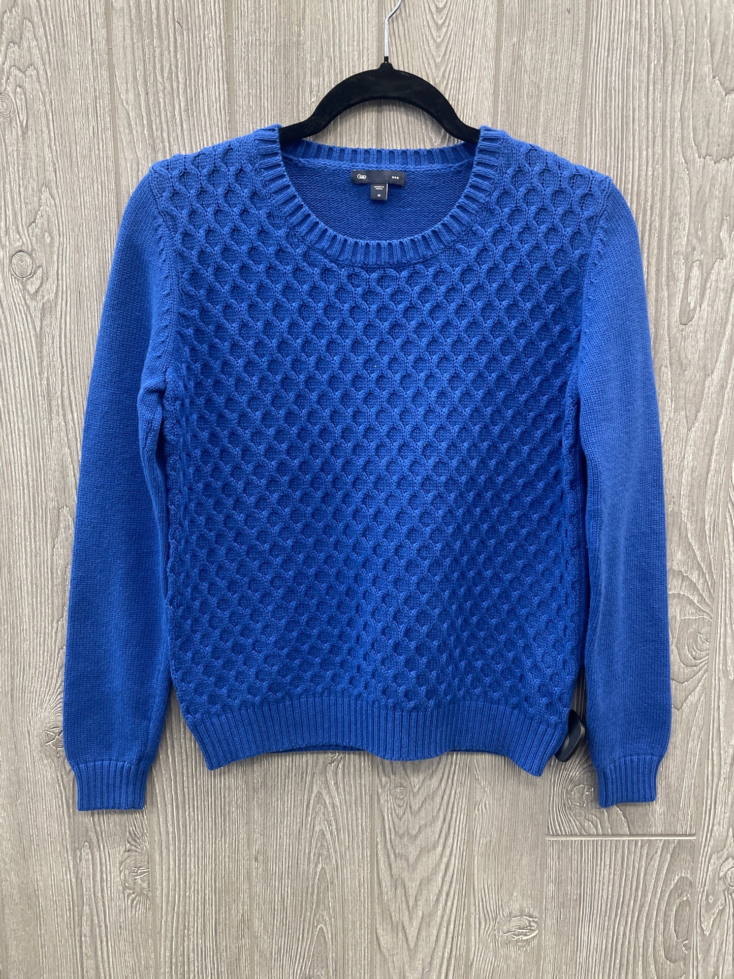 Sweater By Gap In Blue, Size: M