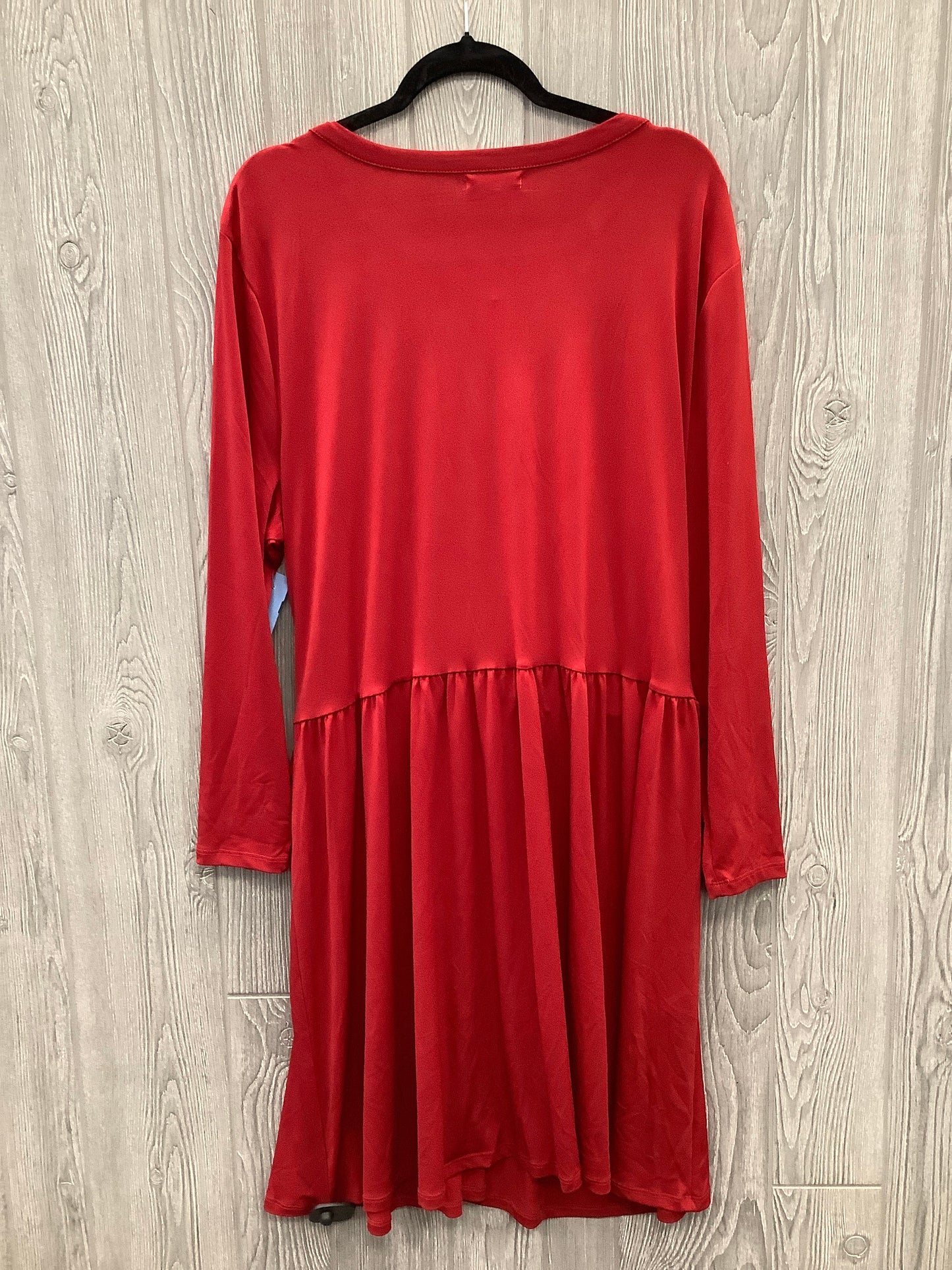 Dress Casual Midi By Maurices In Red, Size: 2x