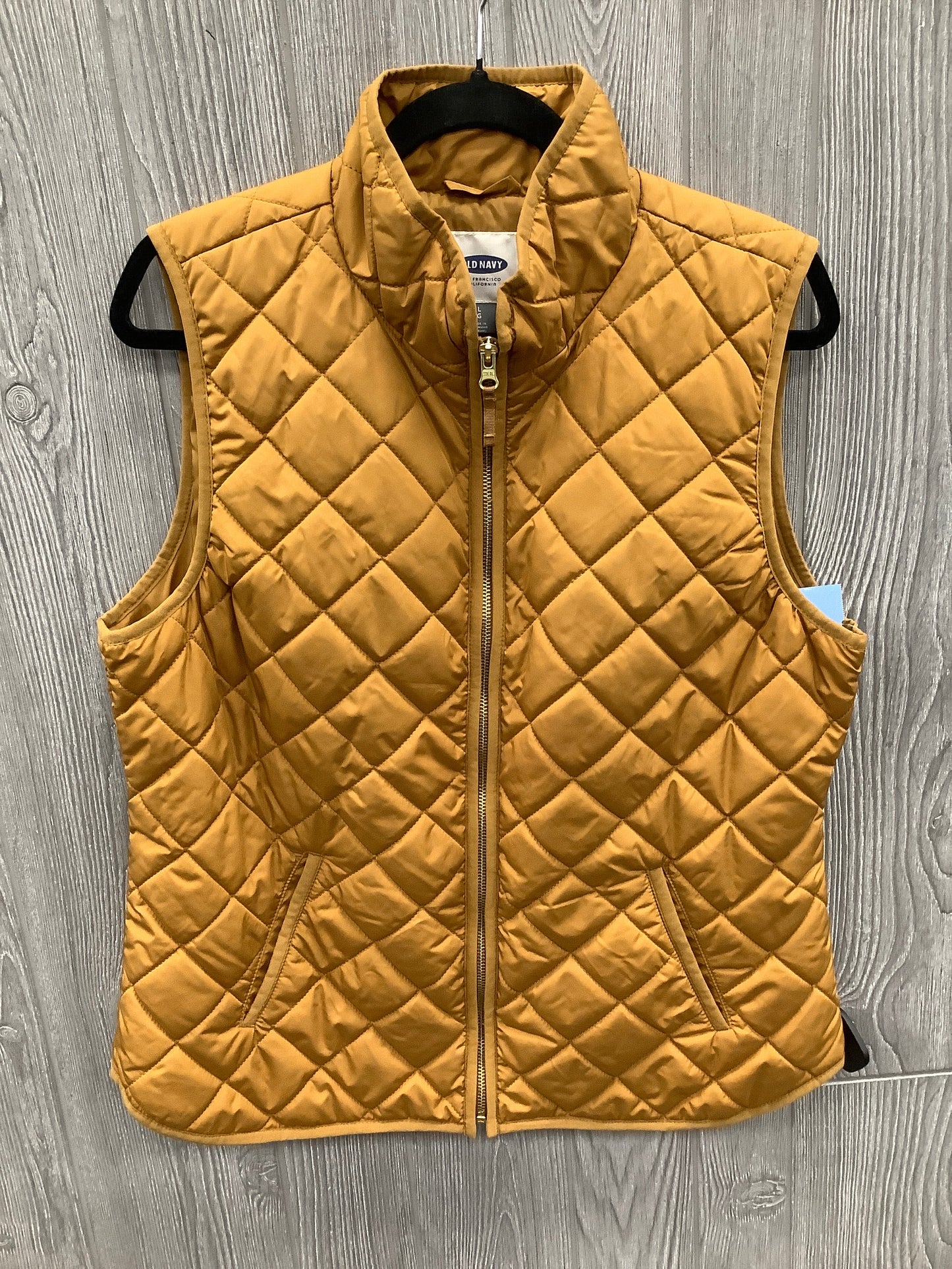 Vest Puffer & Quilted By Old Navy In Yellow, Size: L