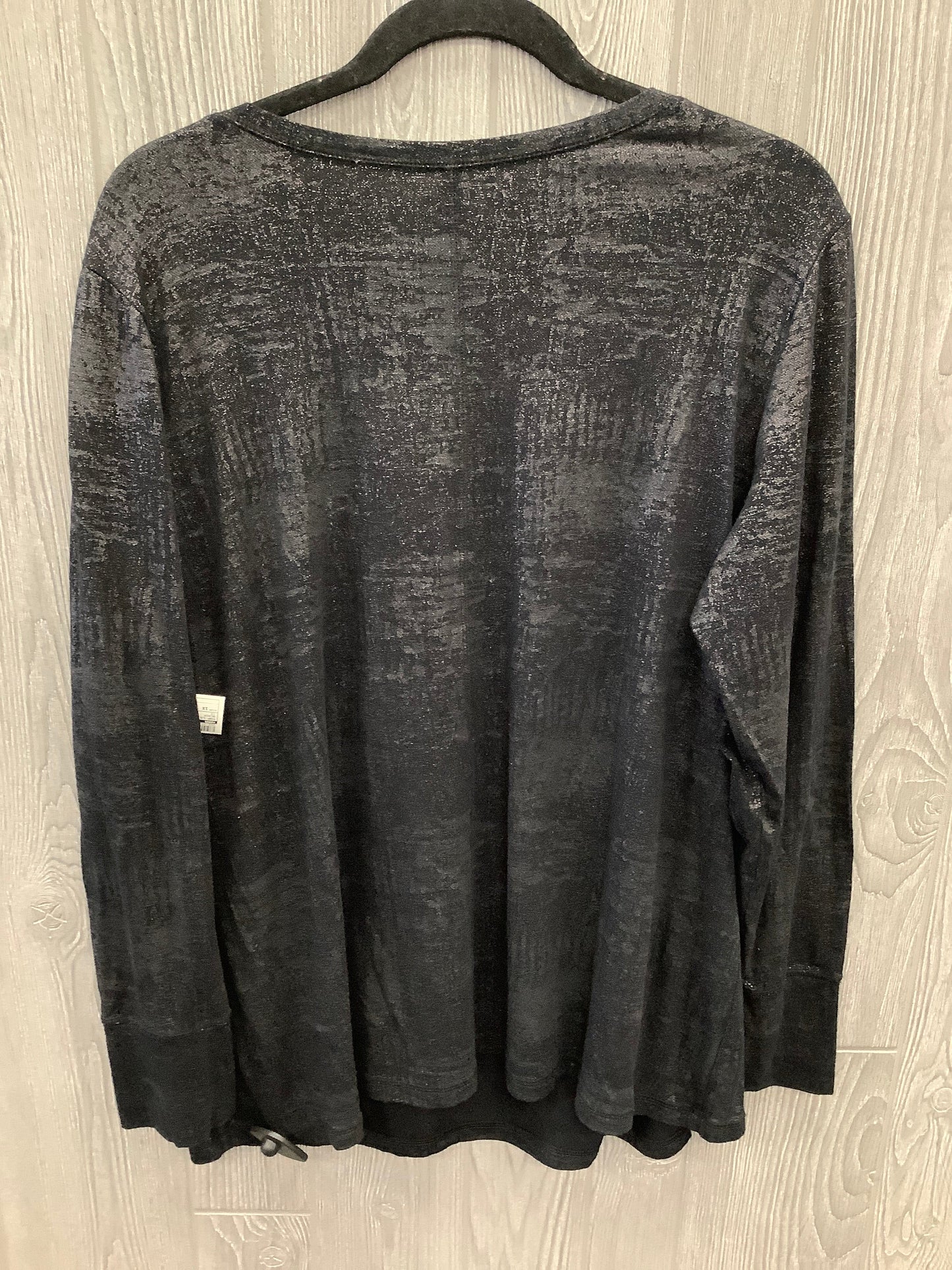 Top Long Sleeve By Ana In Black, Size: 1x