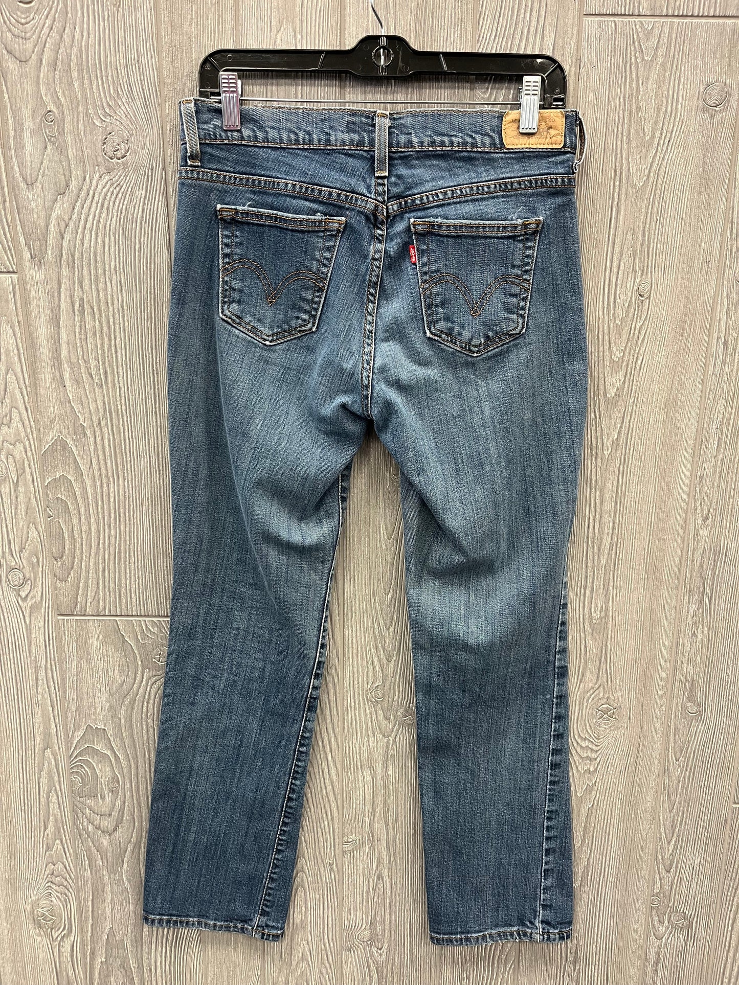 Jeans Straight By Levis In Blue Denim, Size: 6