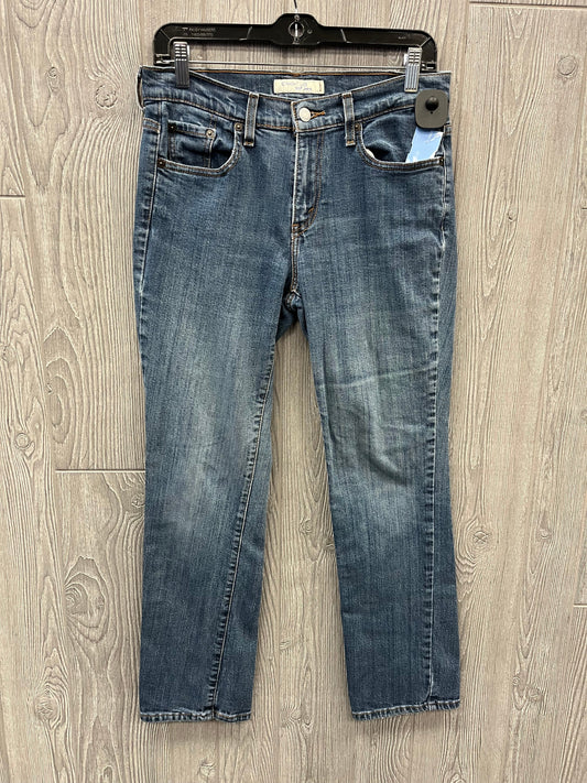 Jeans Straight By Levis In Blue Denim, Size: 6