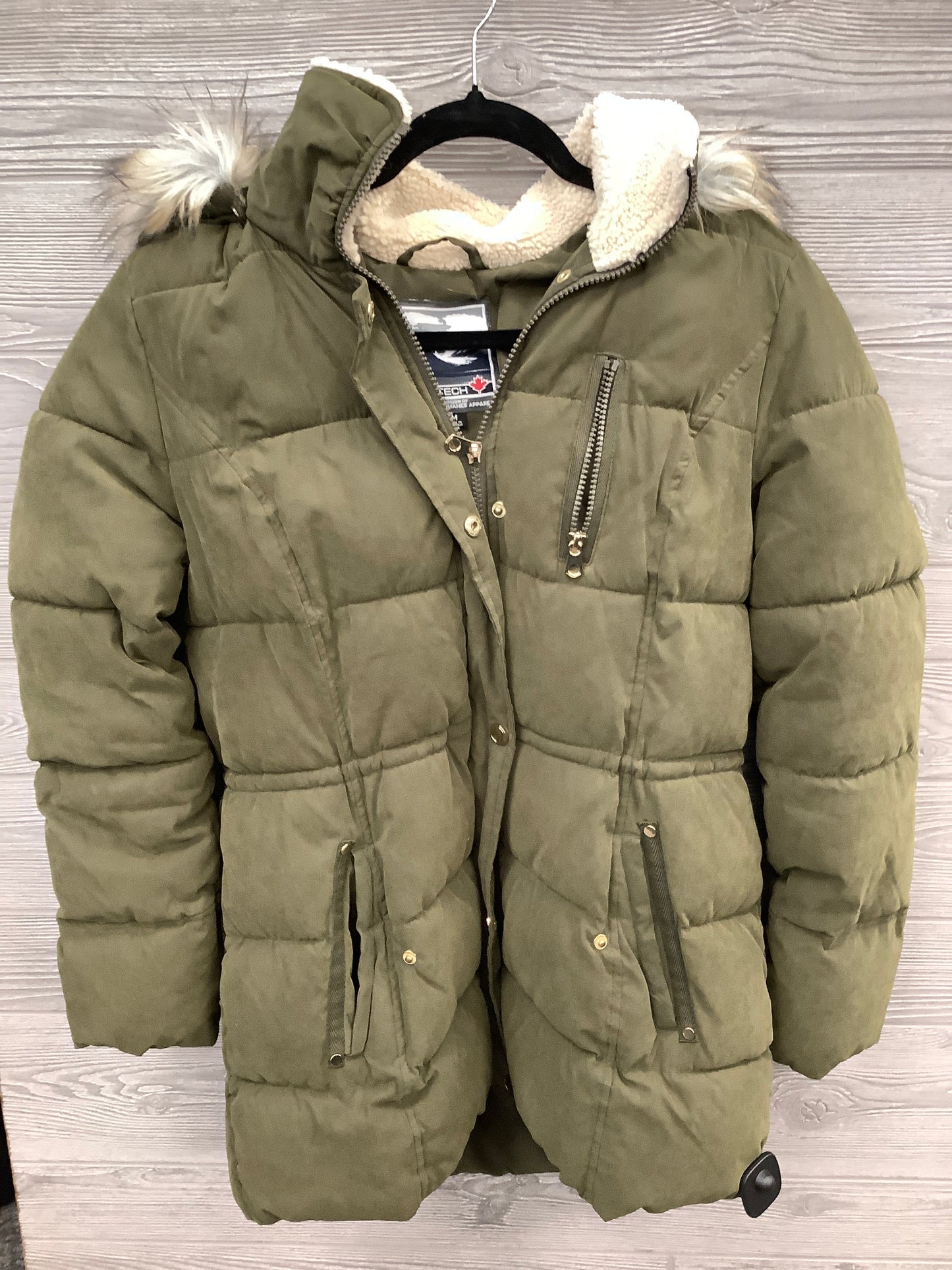 Coat Parka By Cmc In Green, Size: M