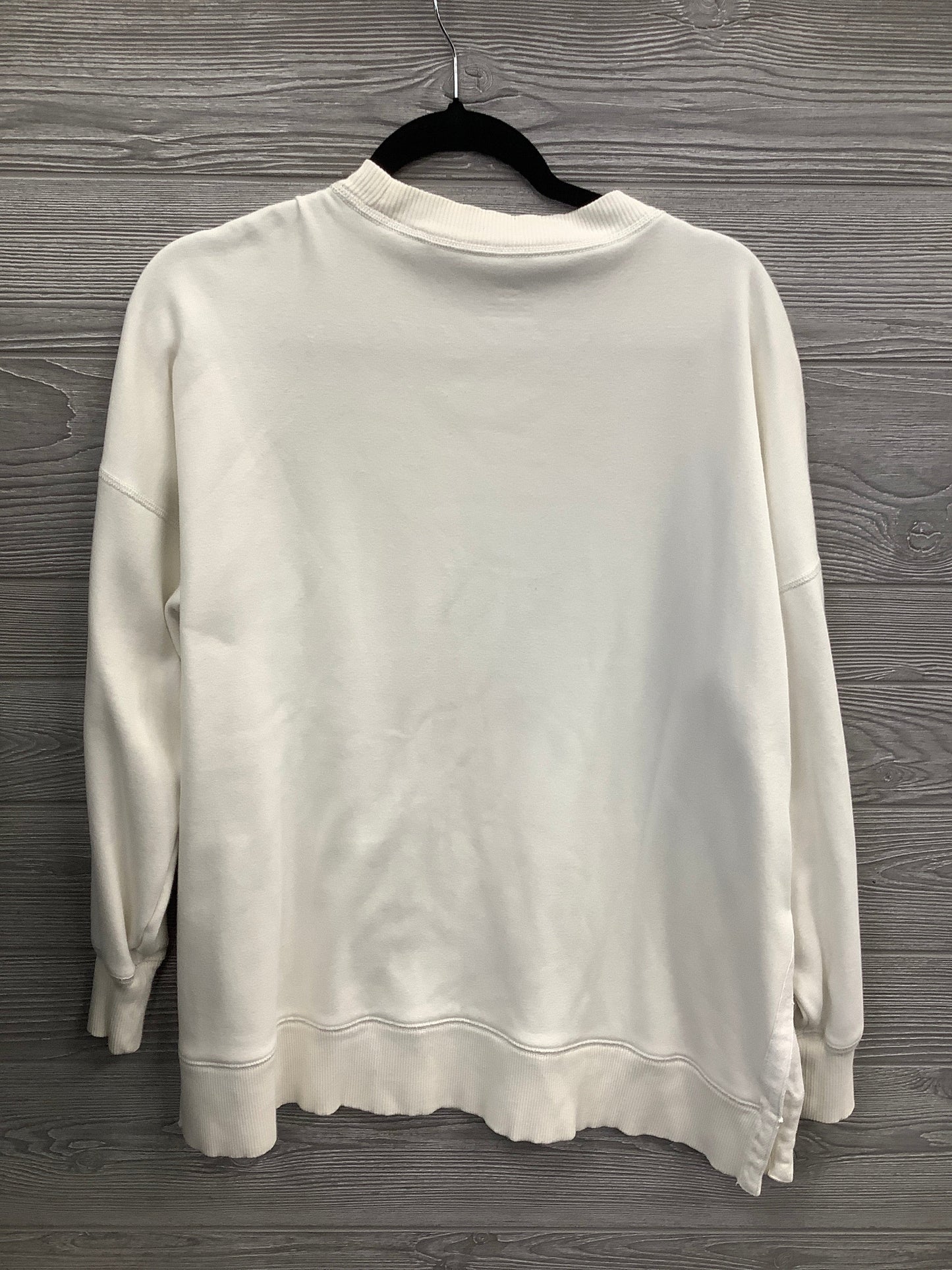 Athletic Sweatshirt Crewneck By Aerie In White, Size: M