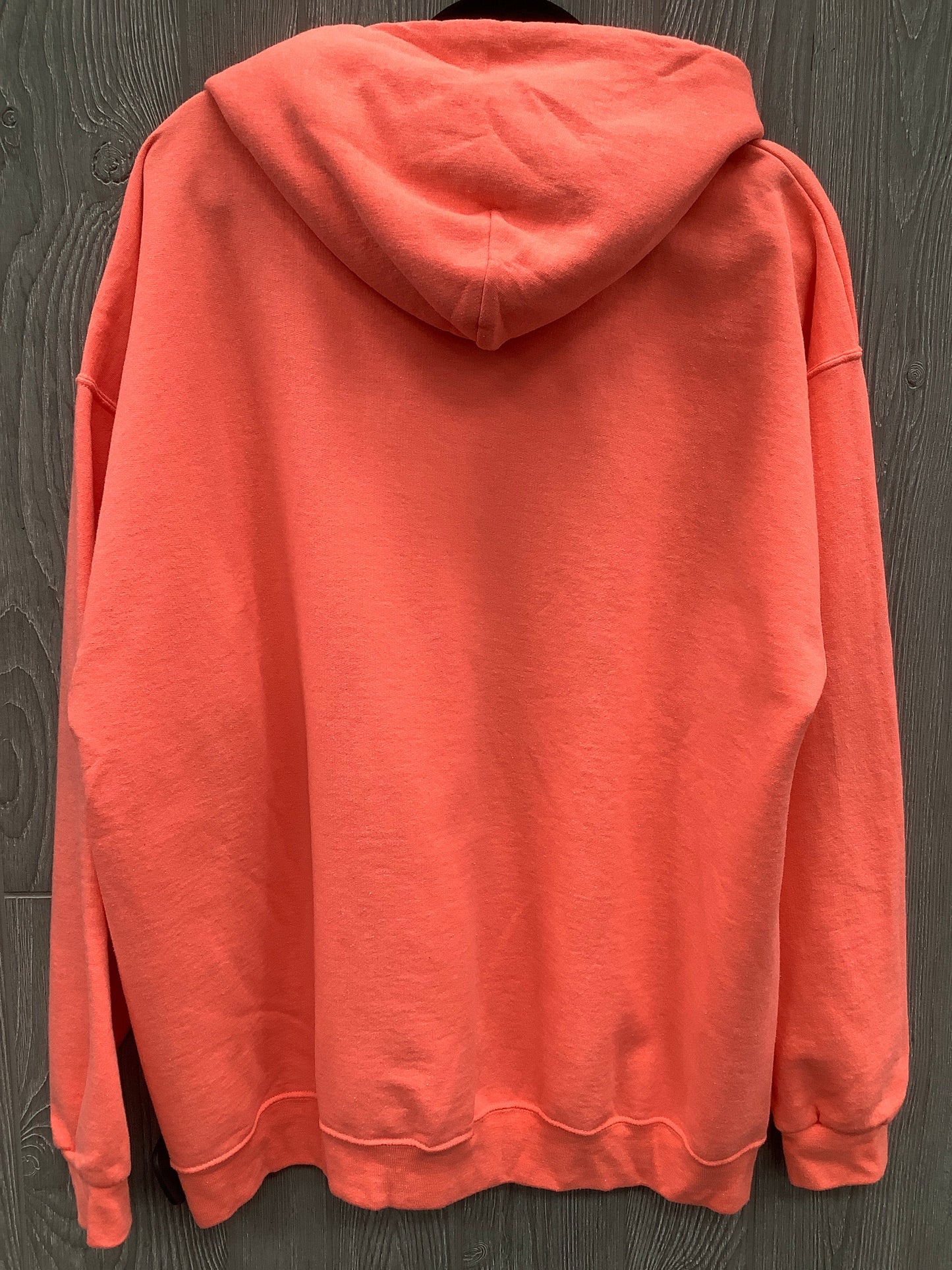 Sweatshirt Hoodie By Jerzees In Coral, Size: 2x