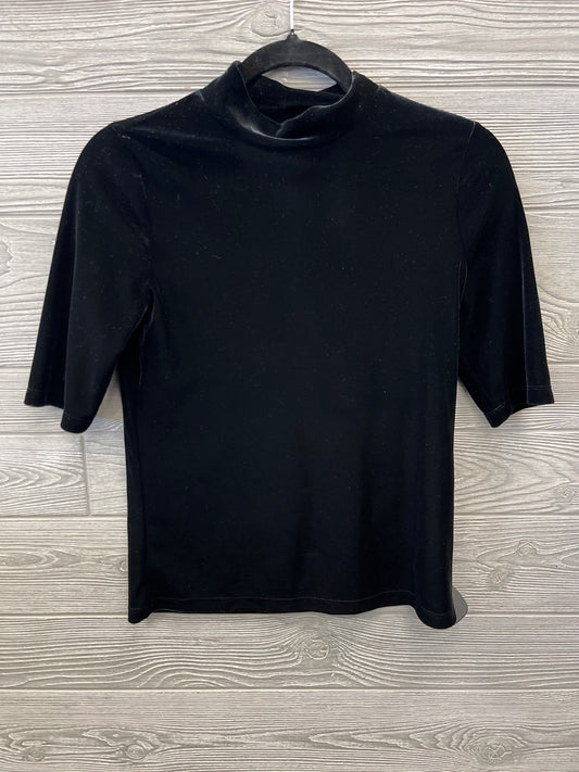 Top Short Sleeve By Banana Republic In Black, Size: S