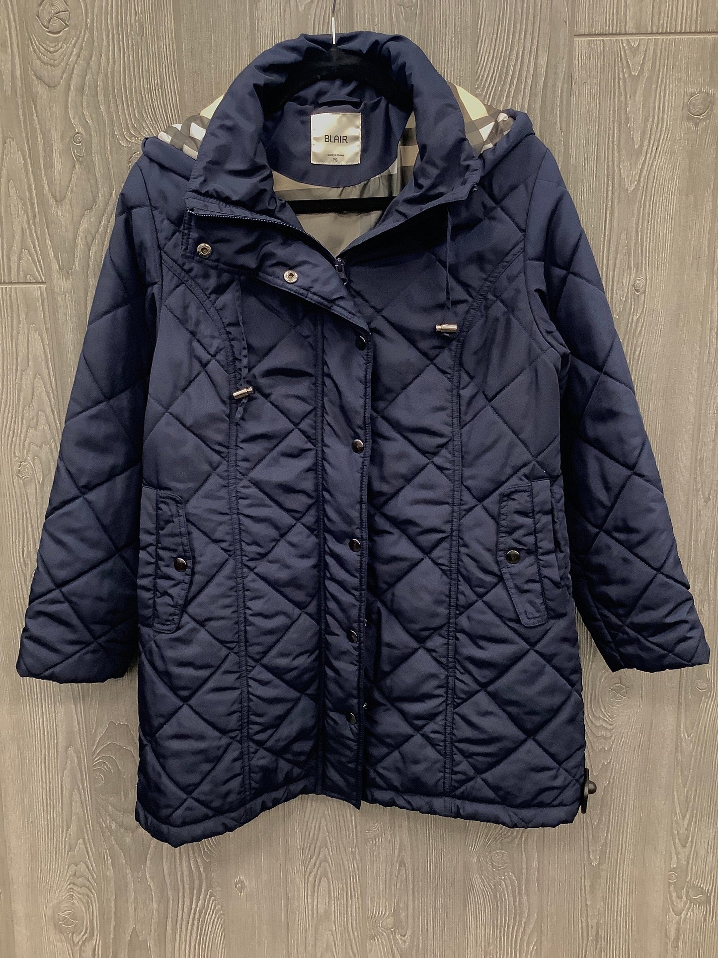 Coat Puffer & Quilted By Blair In Blue, Size: S