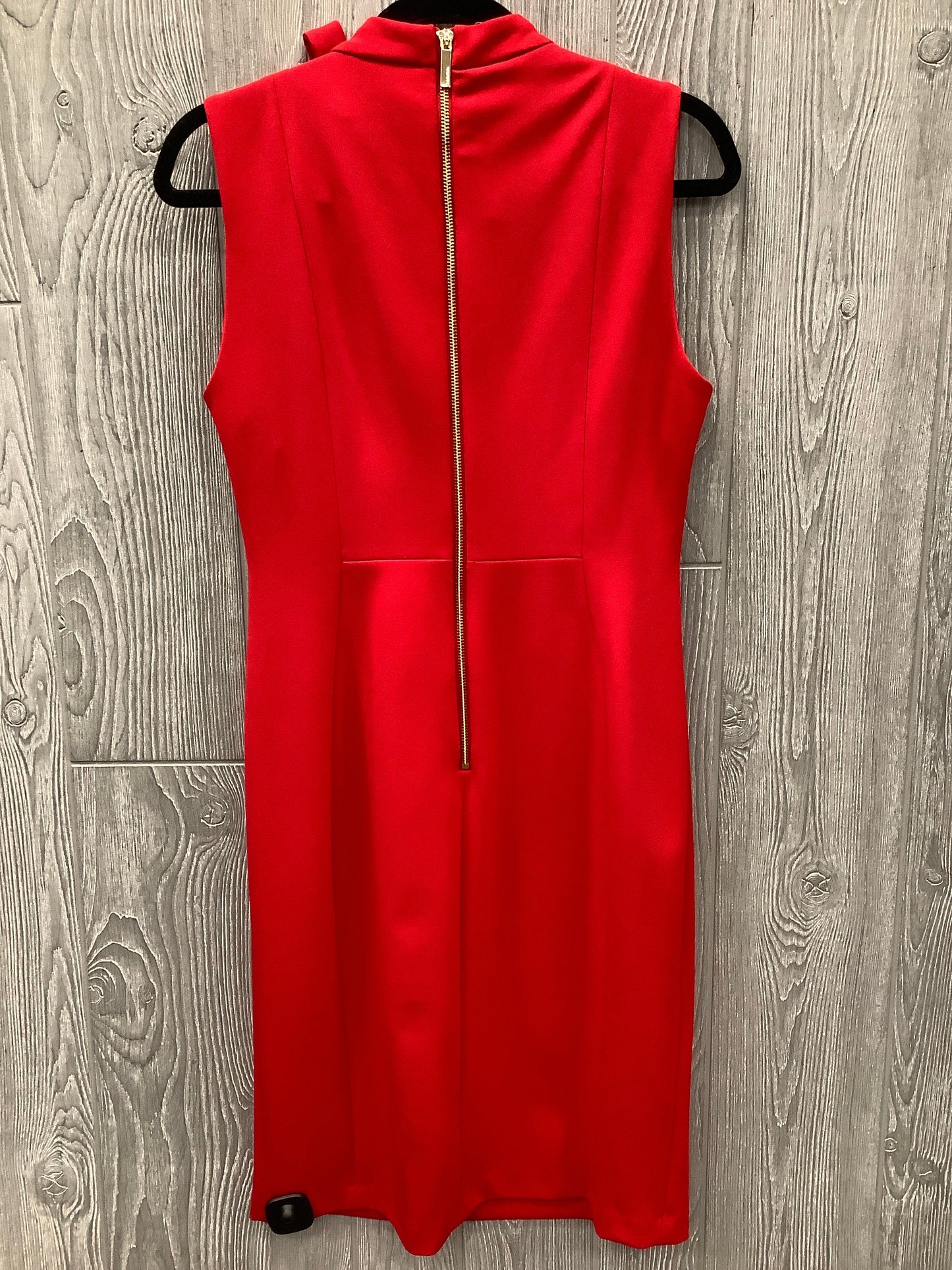 Dress Work By Calvin Klein In Red, Size: M