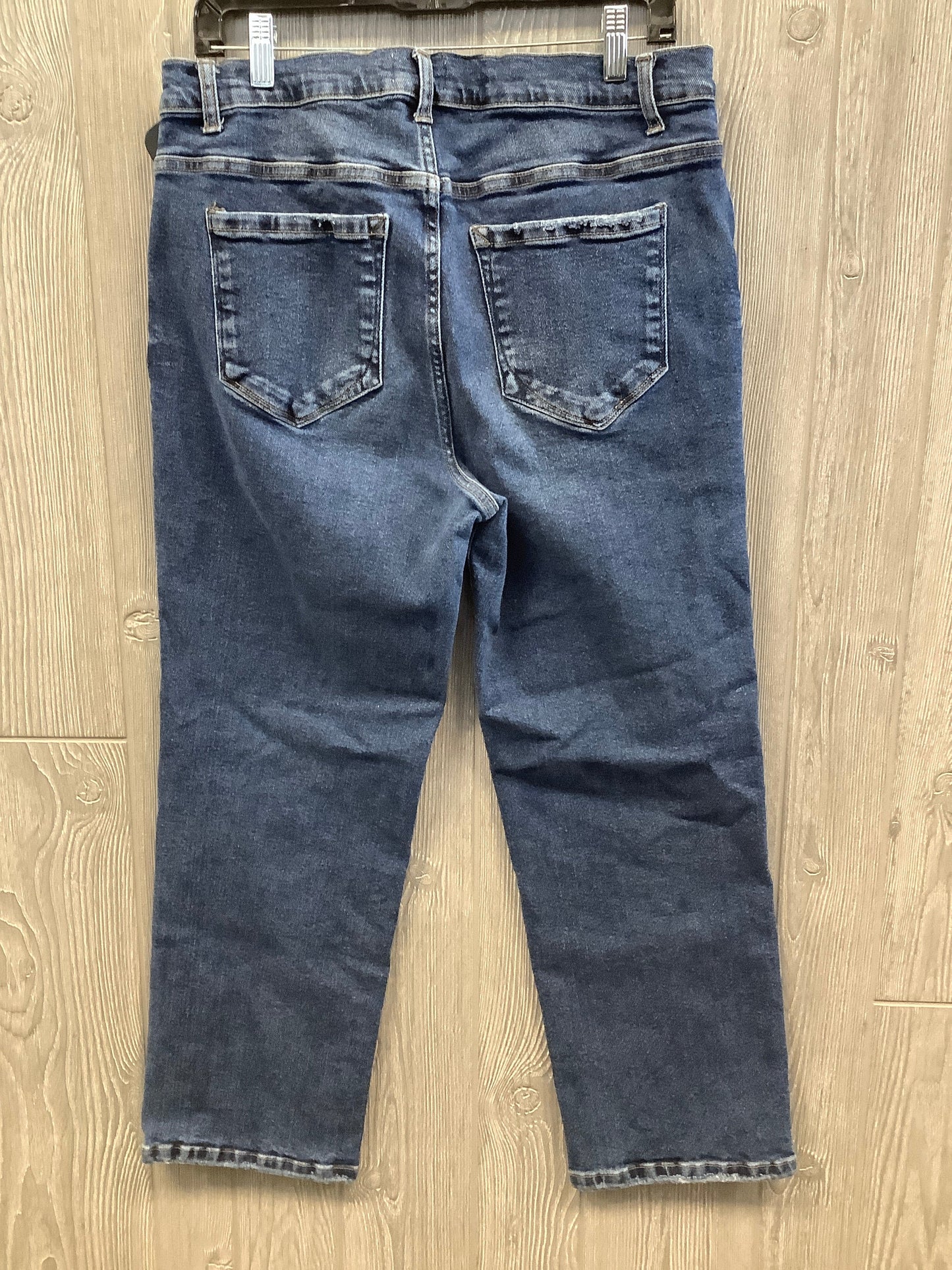 Jeans Straight By Kensie In Blue Denim, Size: 14