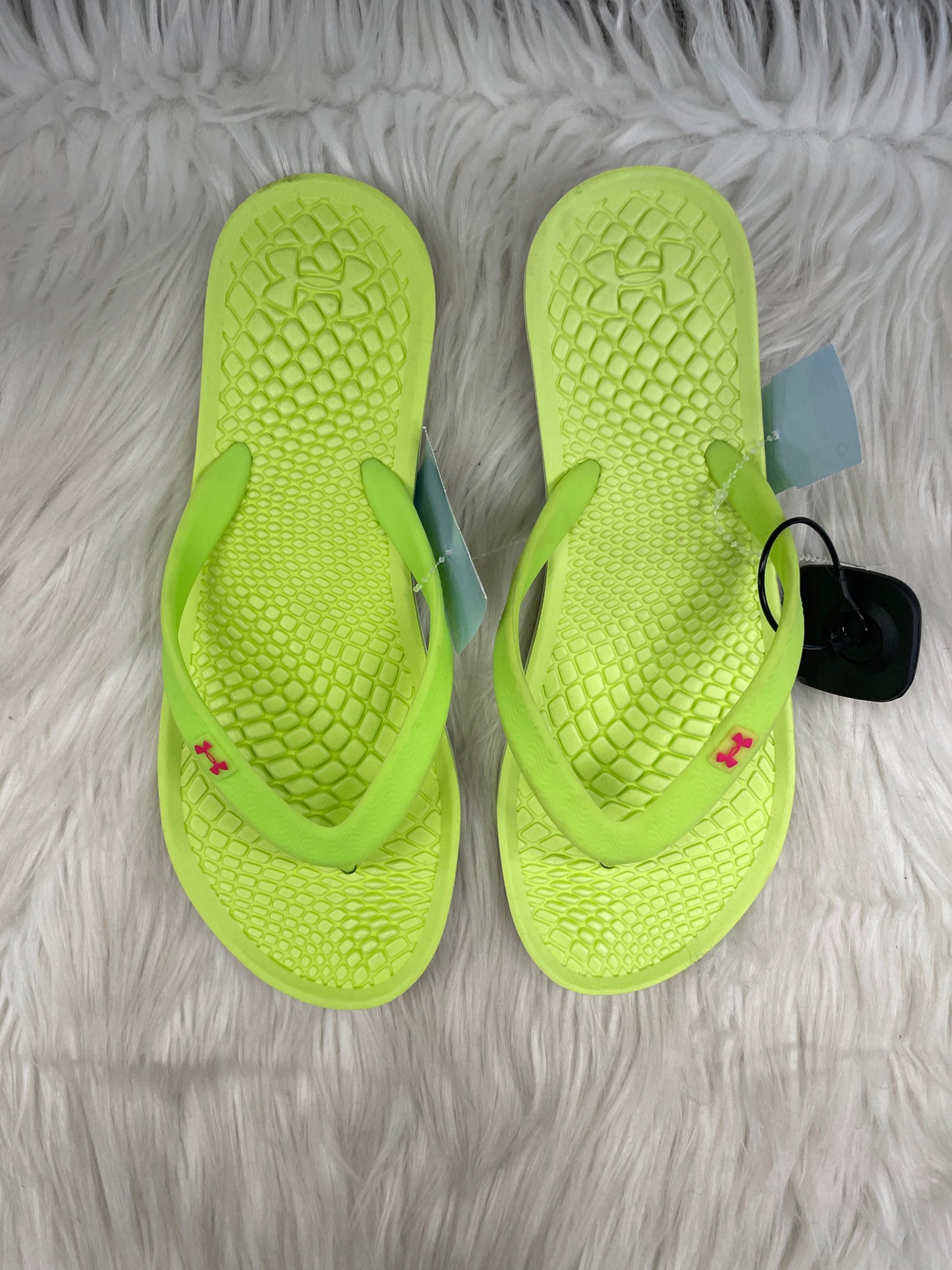 Sandals Flip Flops By Under Armour In Green, Size: 7