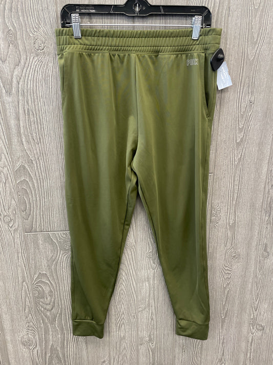 Athletic Pants By Pink In Green, Size: L