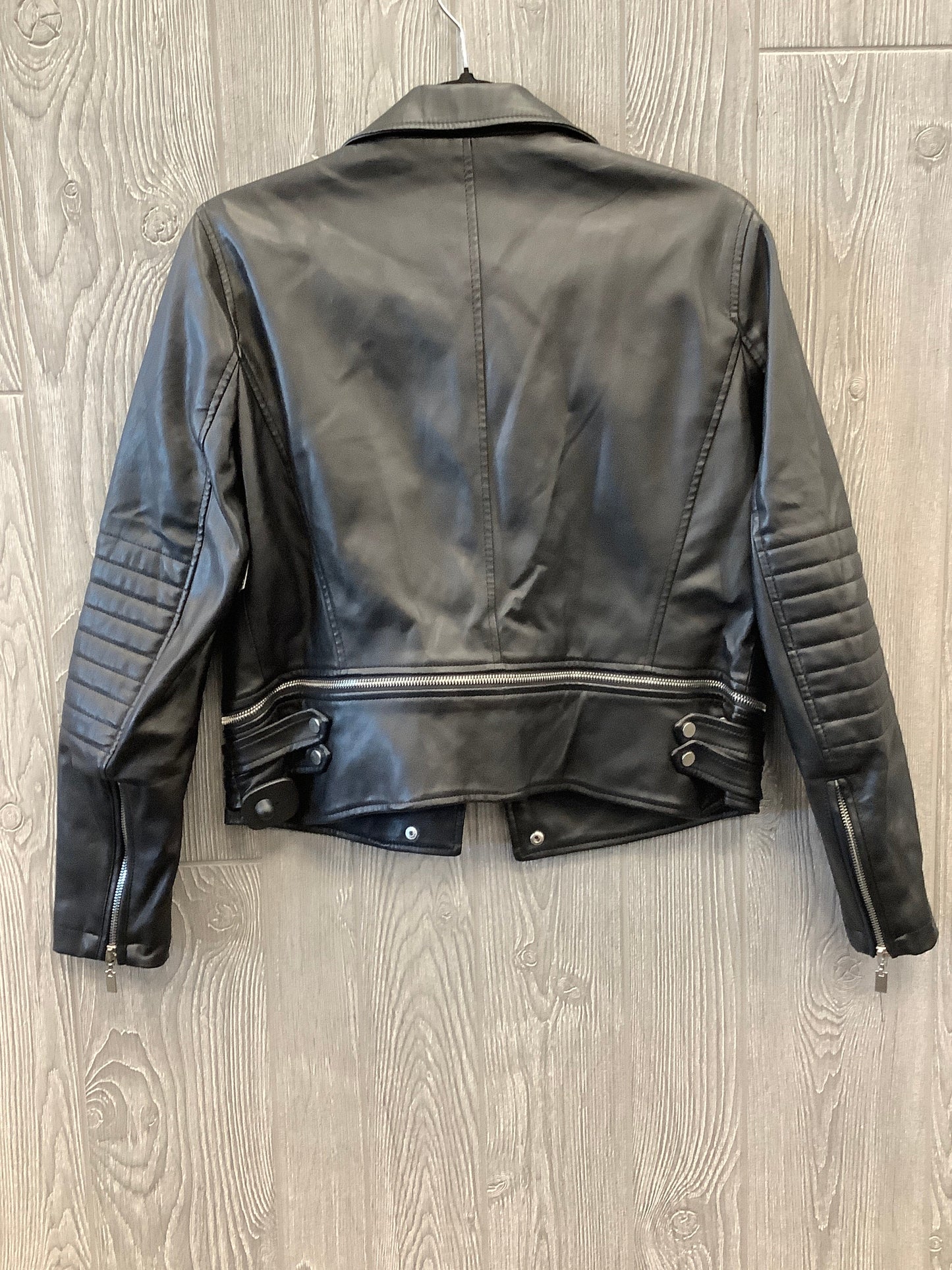 Jacket Moto By Zara Basic In Black, Size: L