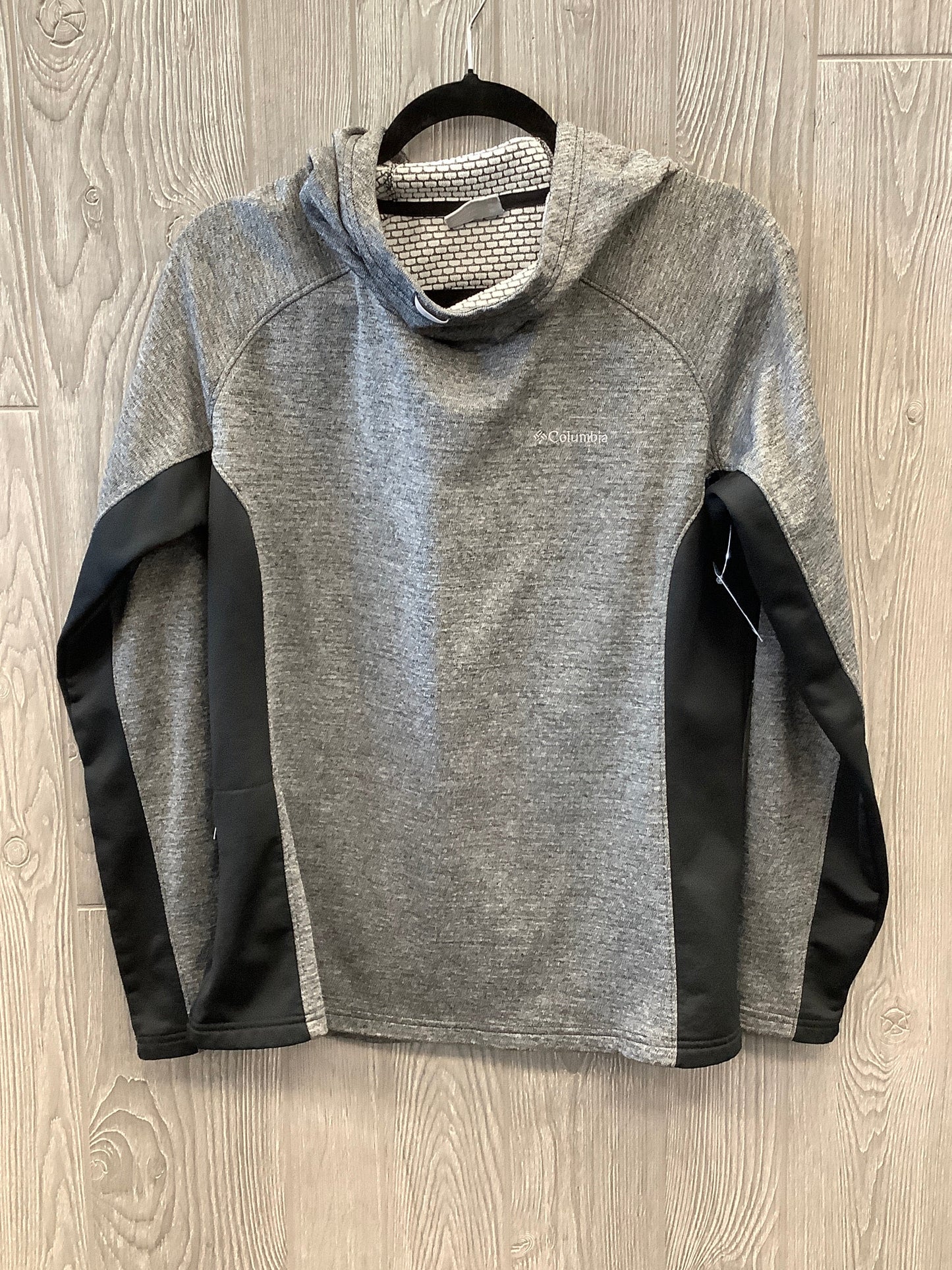 Athletic Top Long Sleeve Hoodie By Columbia In Grey, Size: Xl