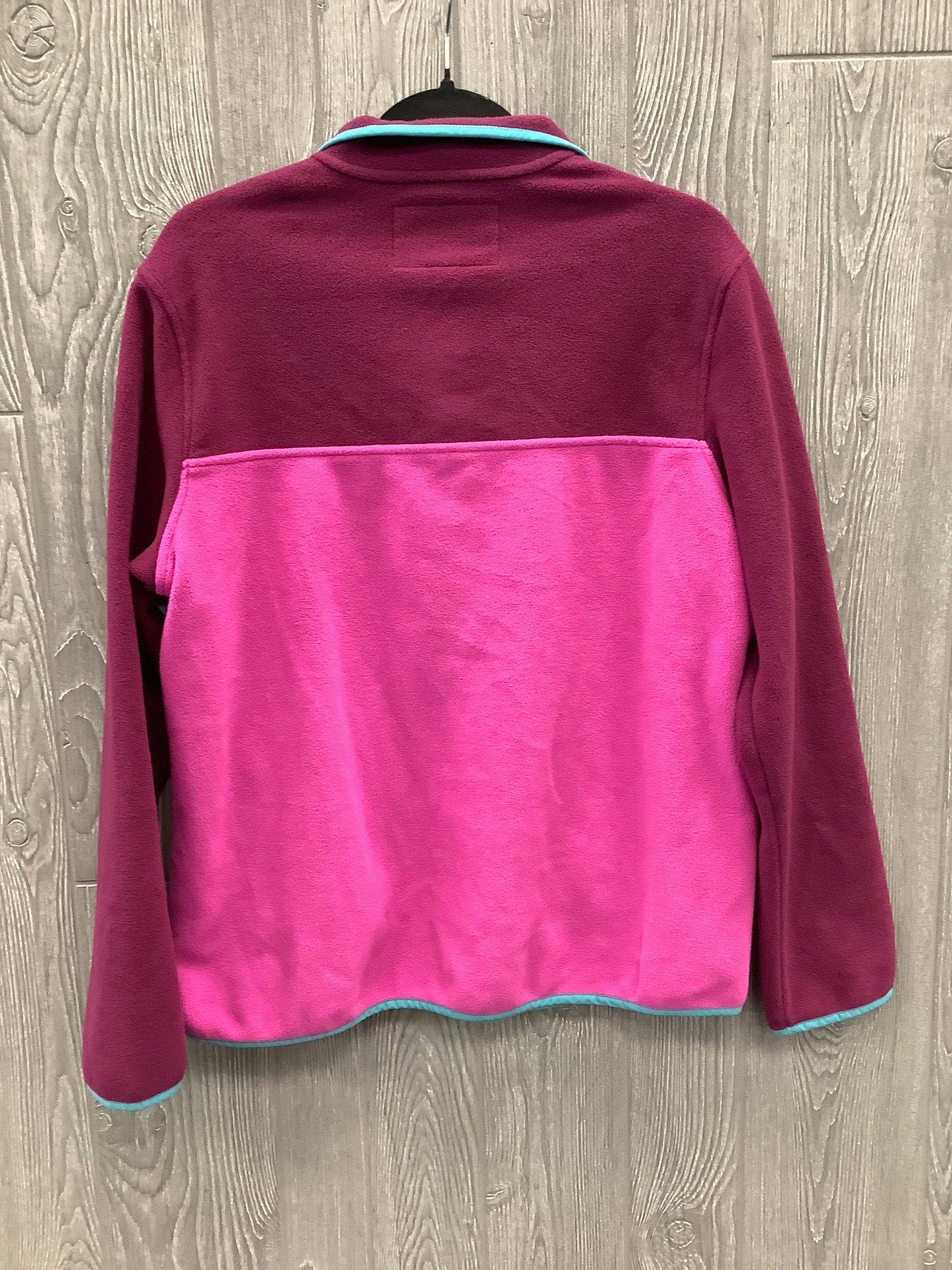 Sweatshirt Collar By Lands End In Pink & Purple, Size: M