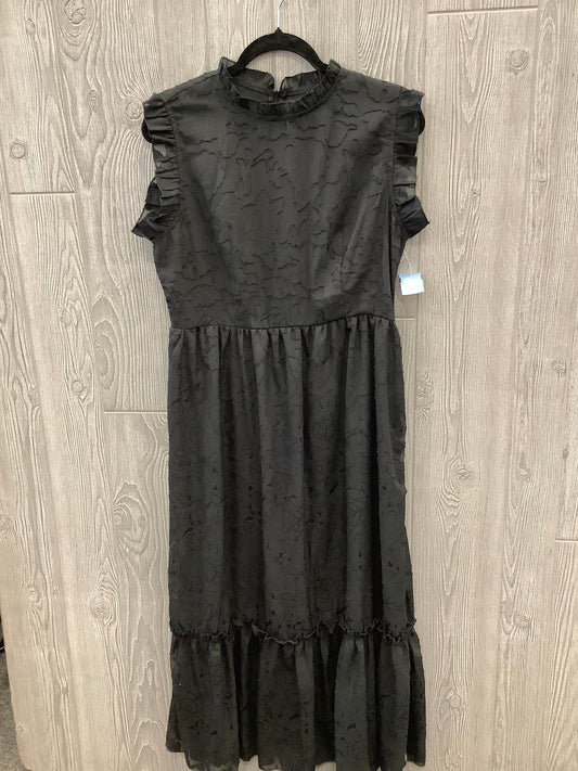 Dress Casual Midi By Clothes Mentor In Black, Size: L