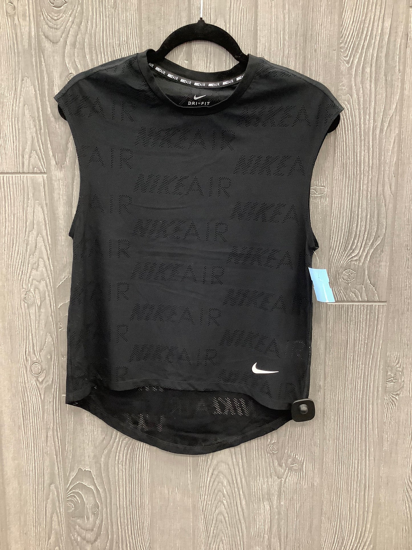 Athletic Top Short Sleeve By Nike Apparel In Black, Size: S