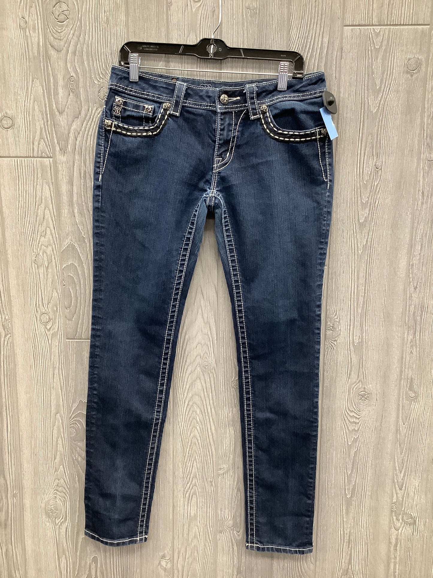 Jeans Skinny By Miss Me In Blue Denim, Size: 10