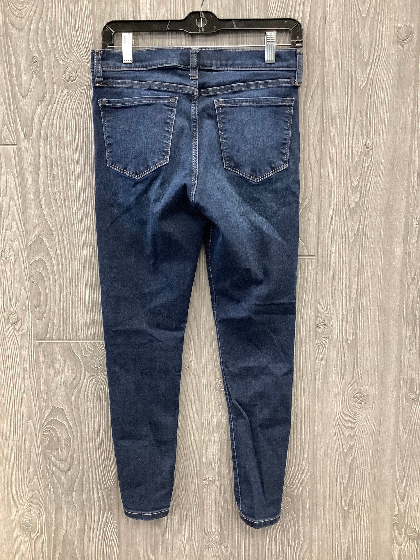 Jeans Skinny By Banana Republic In Blue Denim, Size: 4