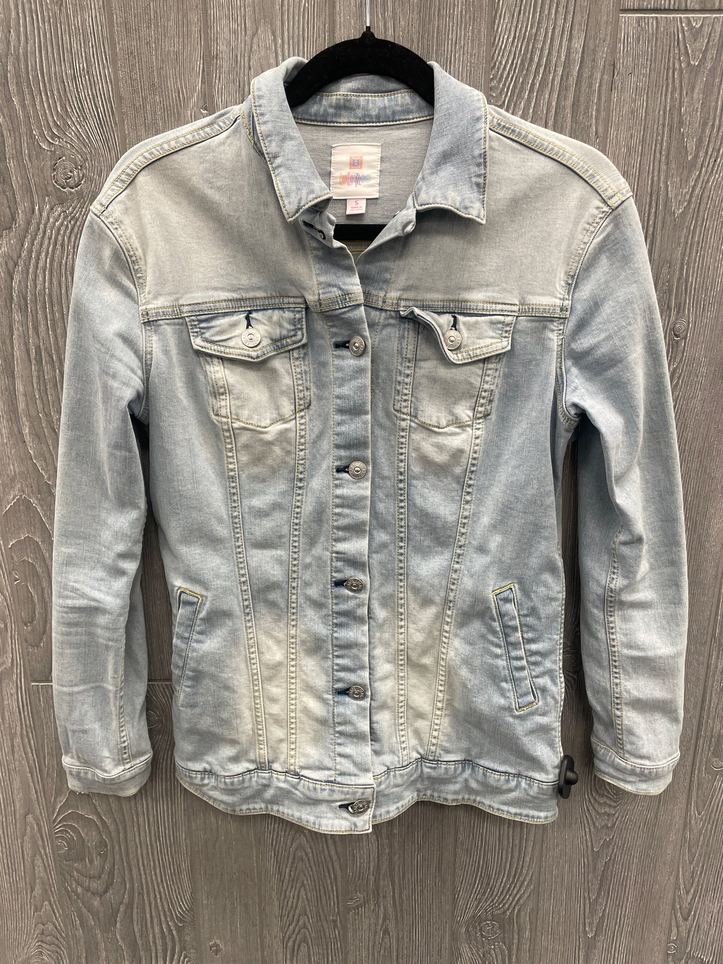 Jacket Denim By Lularoe In Blue Denim, Size: S