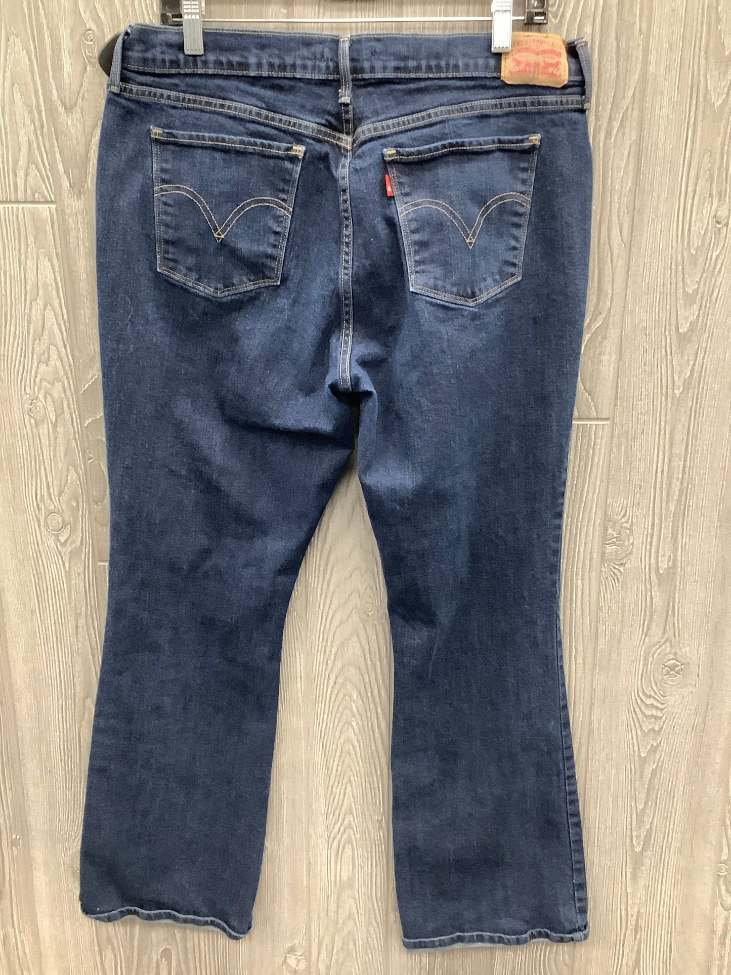 Jeans Boot Cut By Levis In Blue Denim, Size: 16