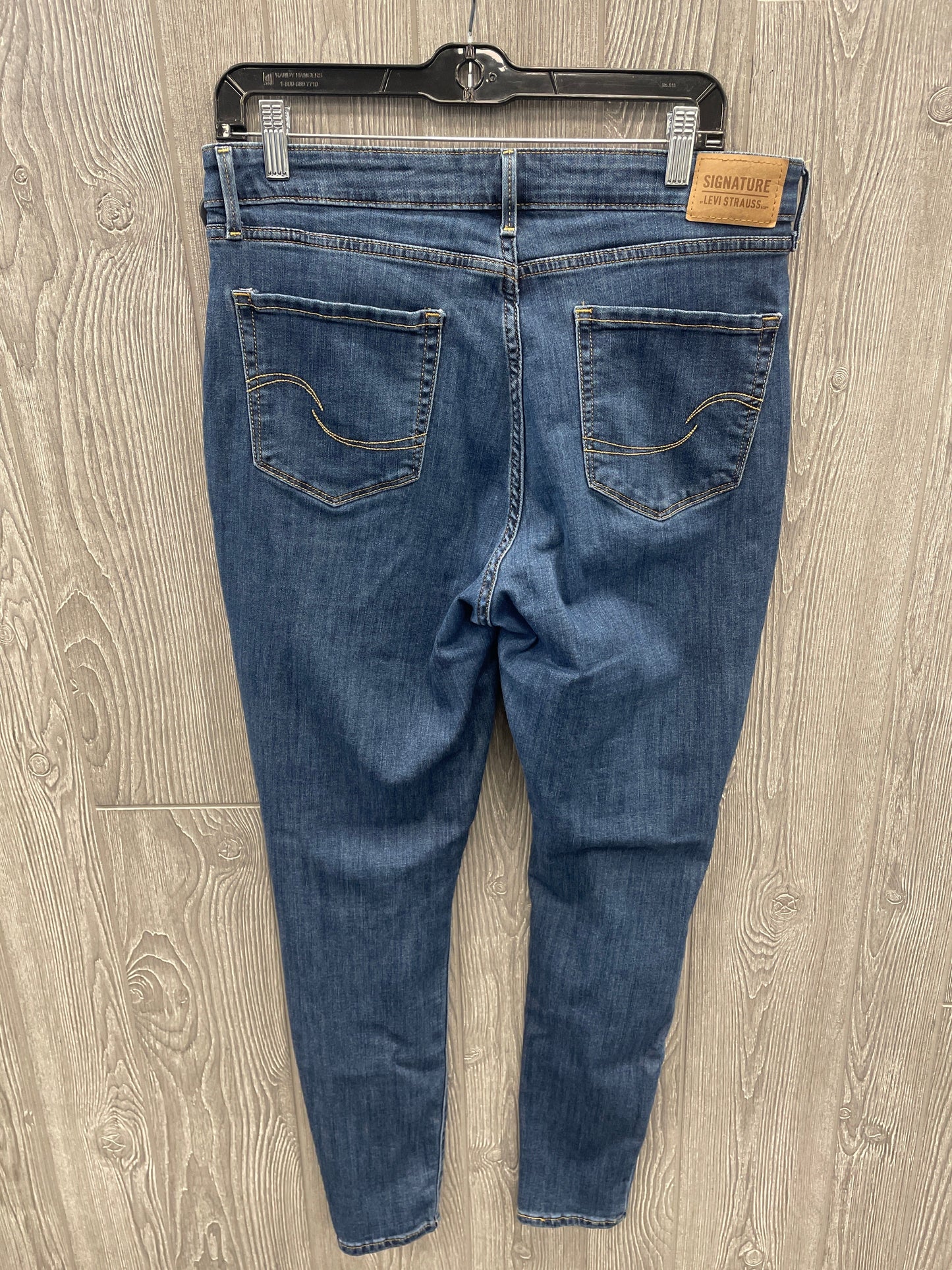 Jeans Skinny By Levis In Blue Denim, Size: 14l