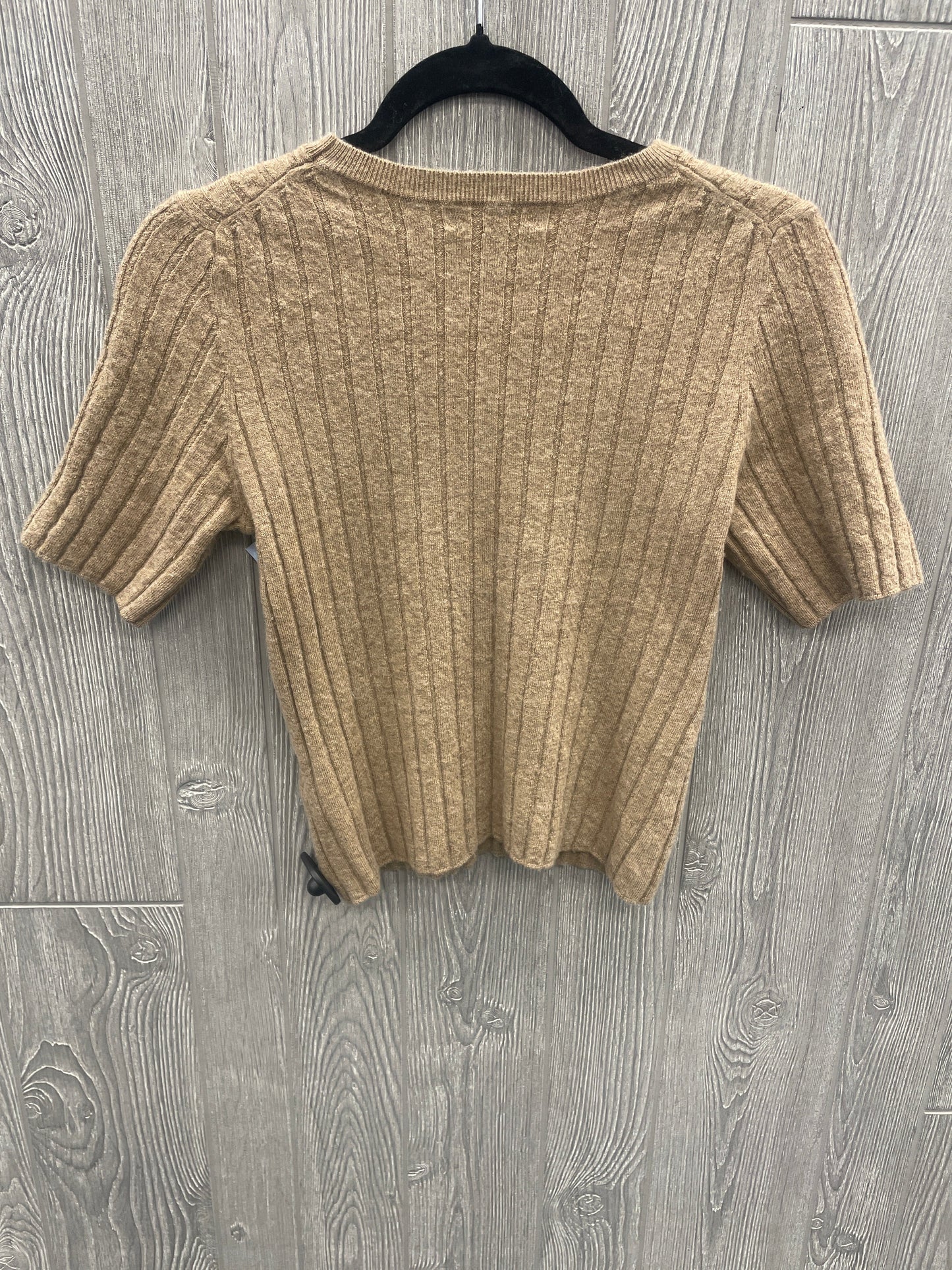 Sweater Short Sleeve By Banana Republic In Brown, Size: L