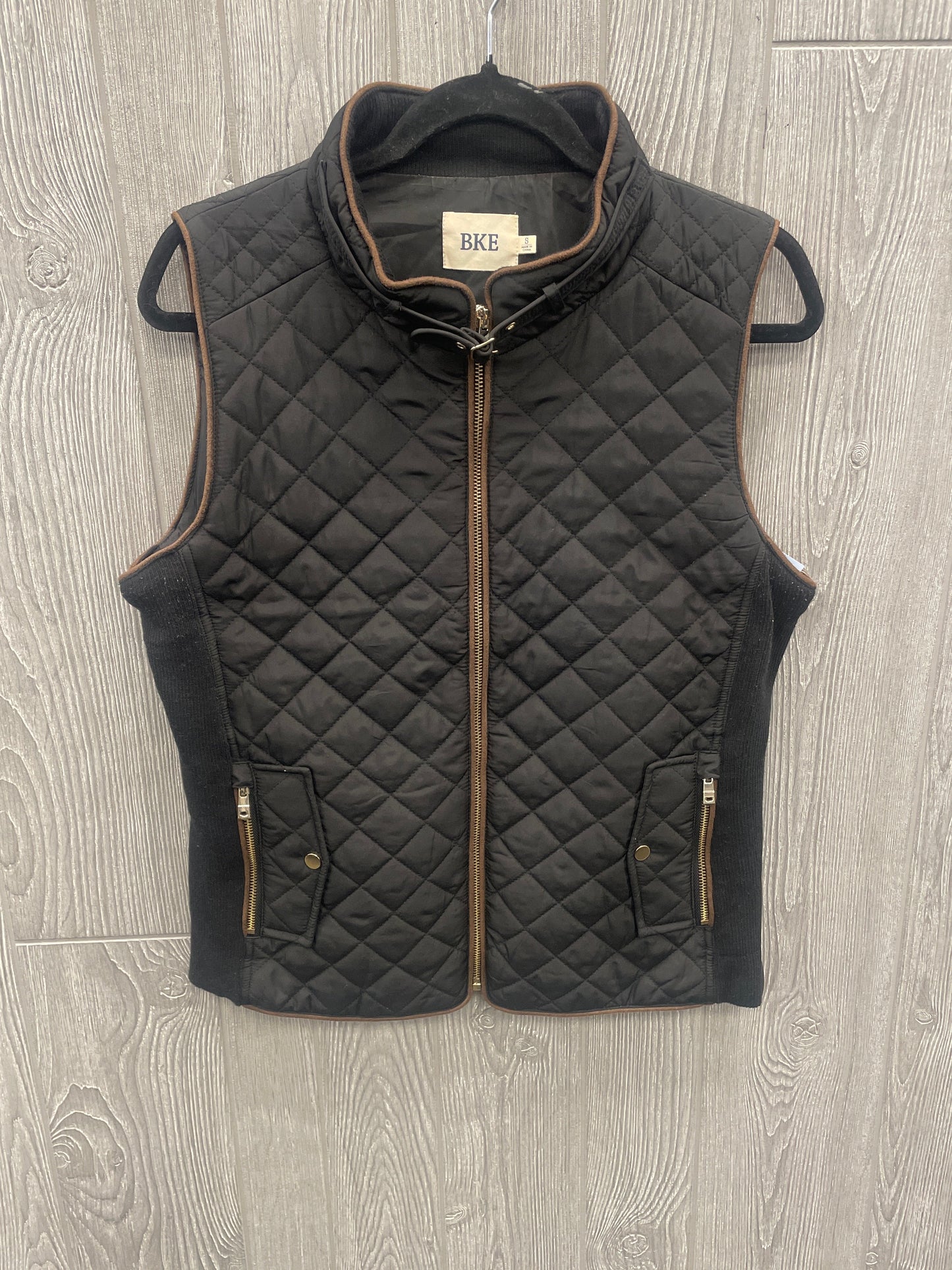 Vest Puffer & Quilted By Bke In Black, Size: S