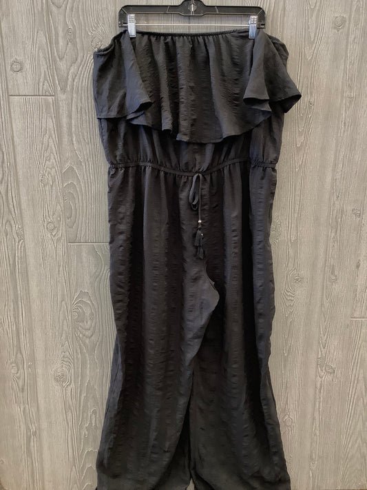 Jumpsuit By Time And Tru In Black, Size: 1x