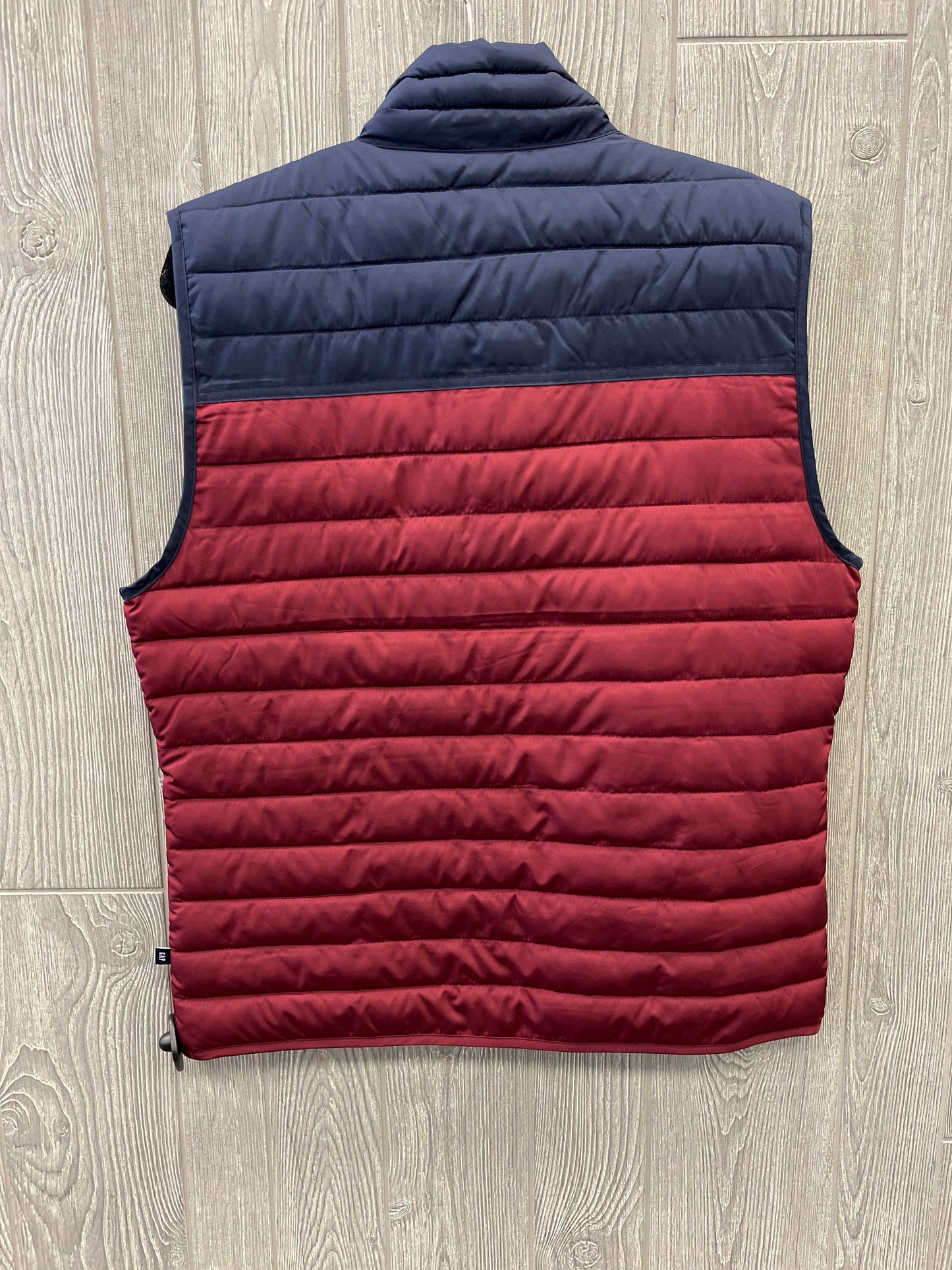 Vest Puffer & Quilted By Gap In Blue & Red, Size: M