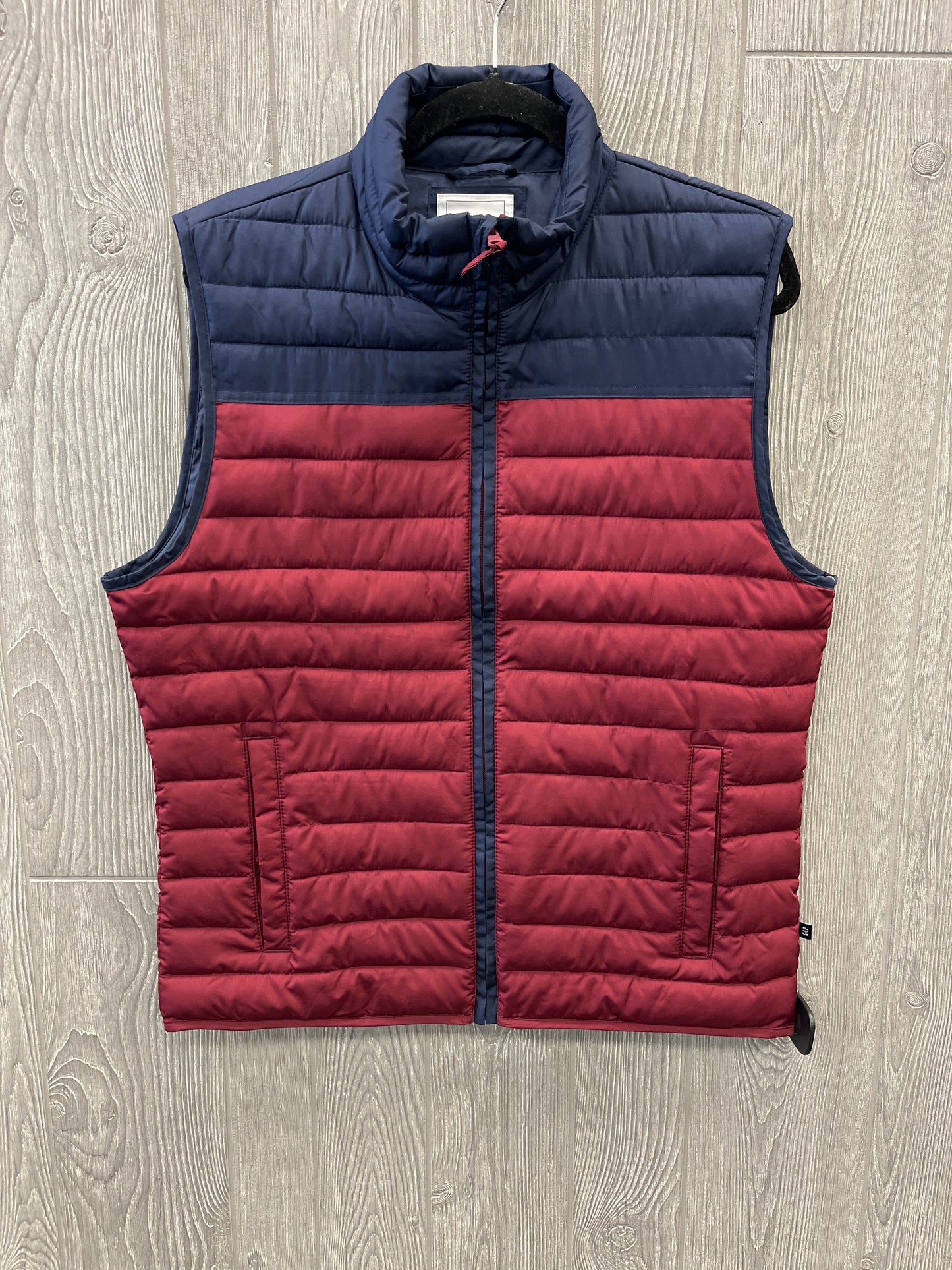 Vest Puffer & Quilted By Gap In Blue & Red, Size: M