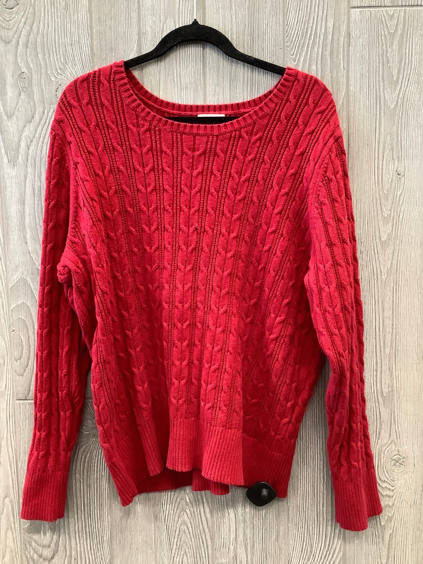 Sweater By St Johns Bay In Red, Size: 2x