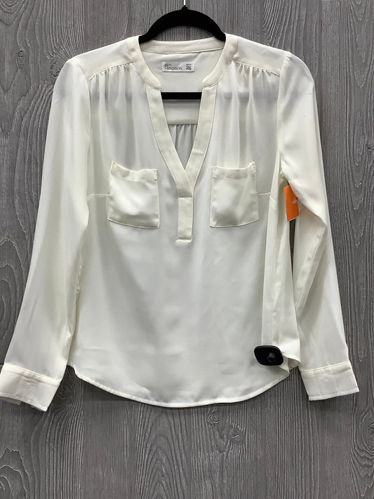 Top Long Sleeve By 89th And Madison In Cream, Size: Xs