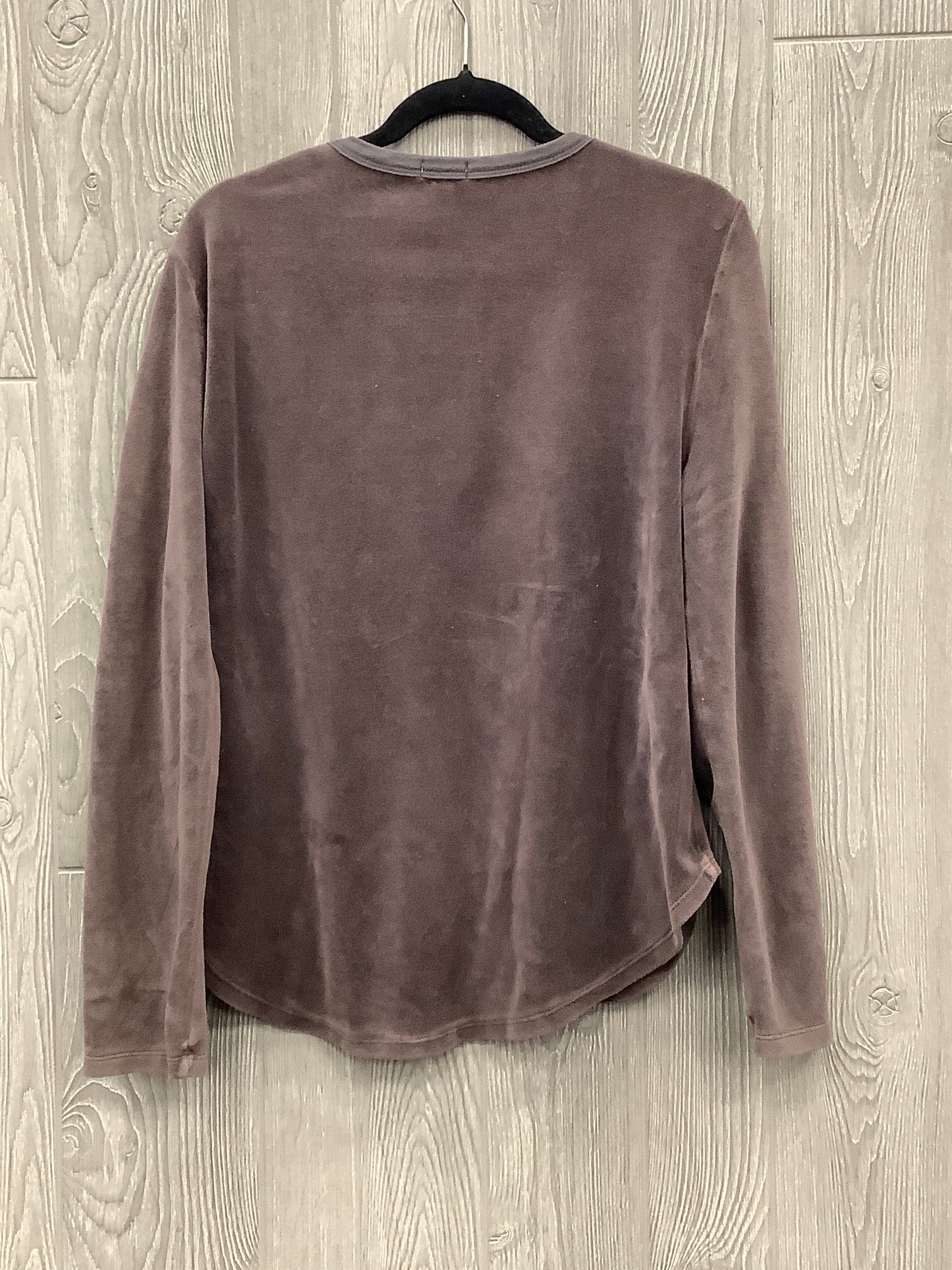 Top Long Sleeve By Dylan In Grey, Size: L