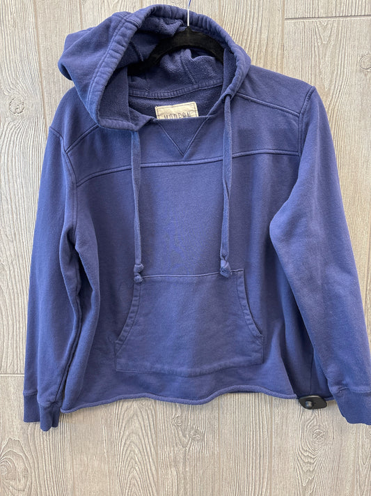 Sweatshirt Hoodie By Clothes Mentor In Navy, Size: Xl