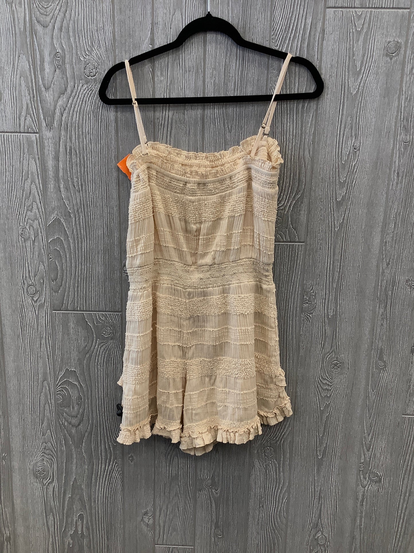 Romper By Urban Outfitters In Tan, Size: L