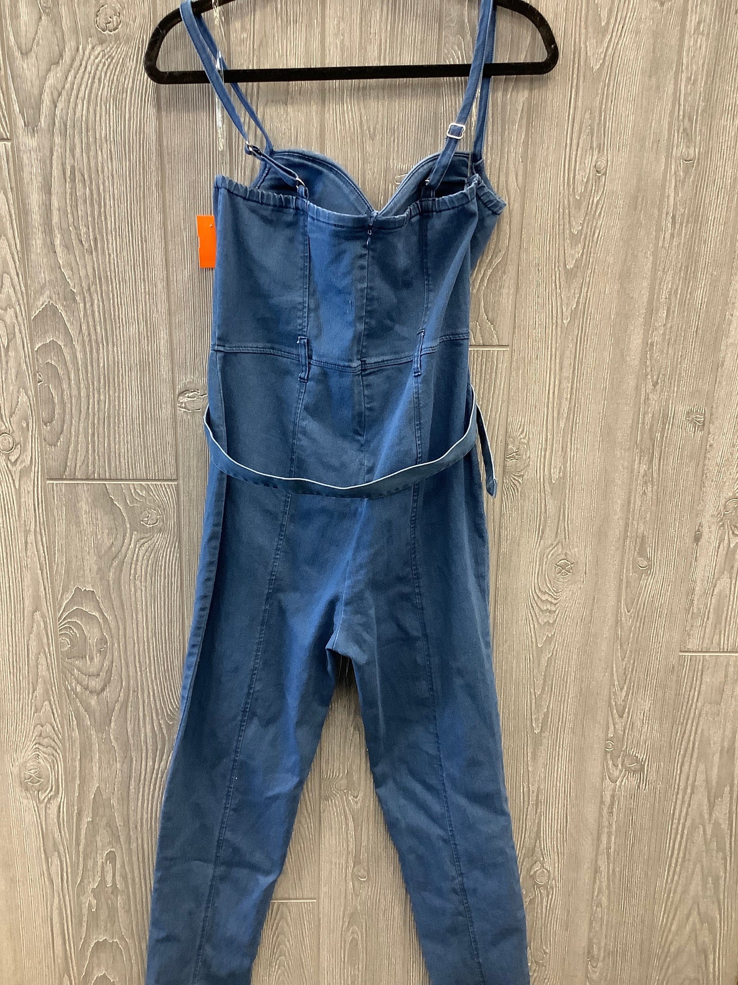 Jumpsuit By Haute Monde In Blue Denim, Size: L