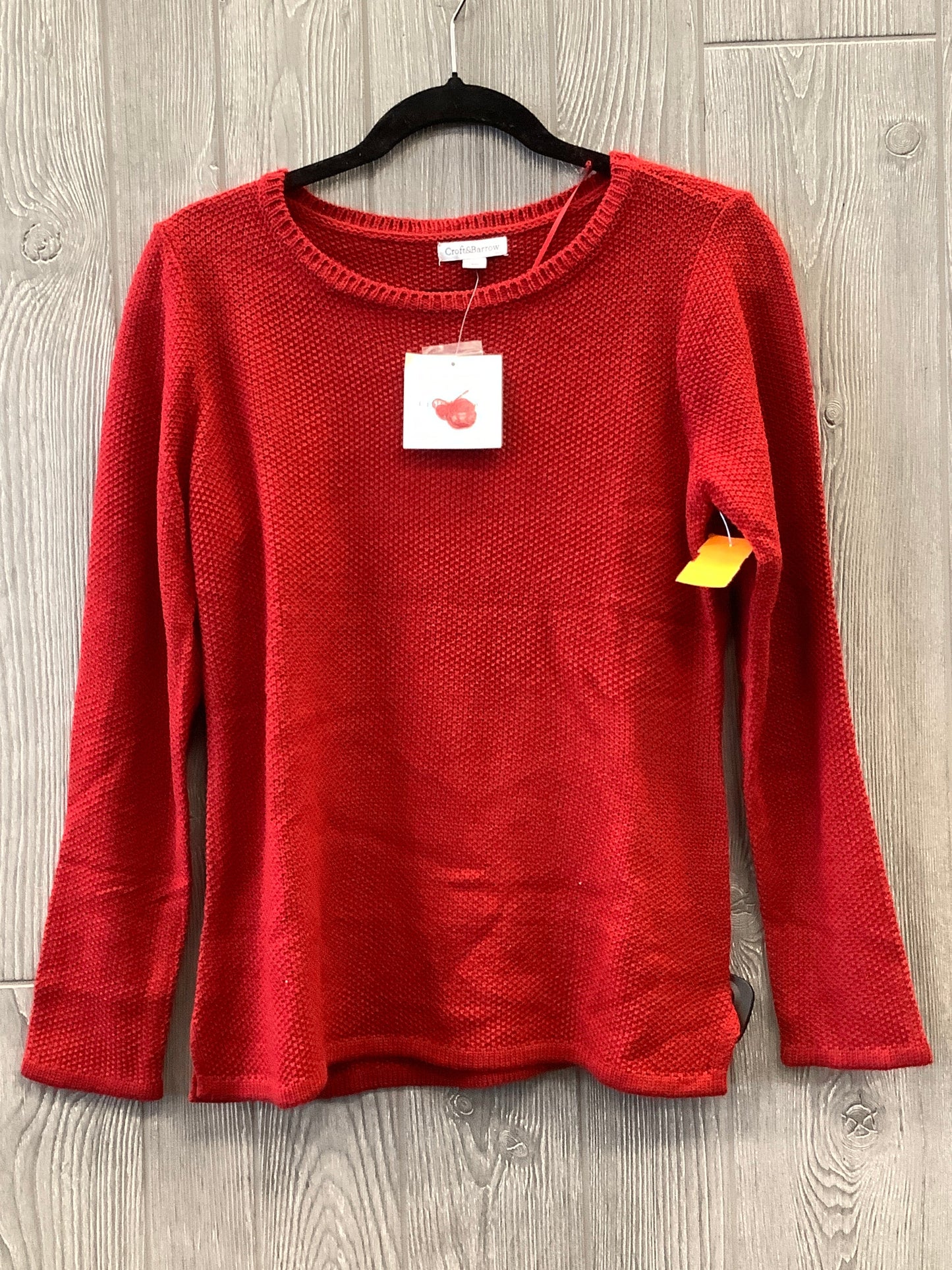 Top Long Sleeve By Croft And Barrow In Red, Size: S