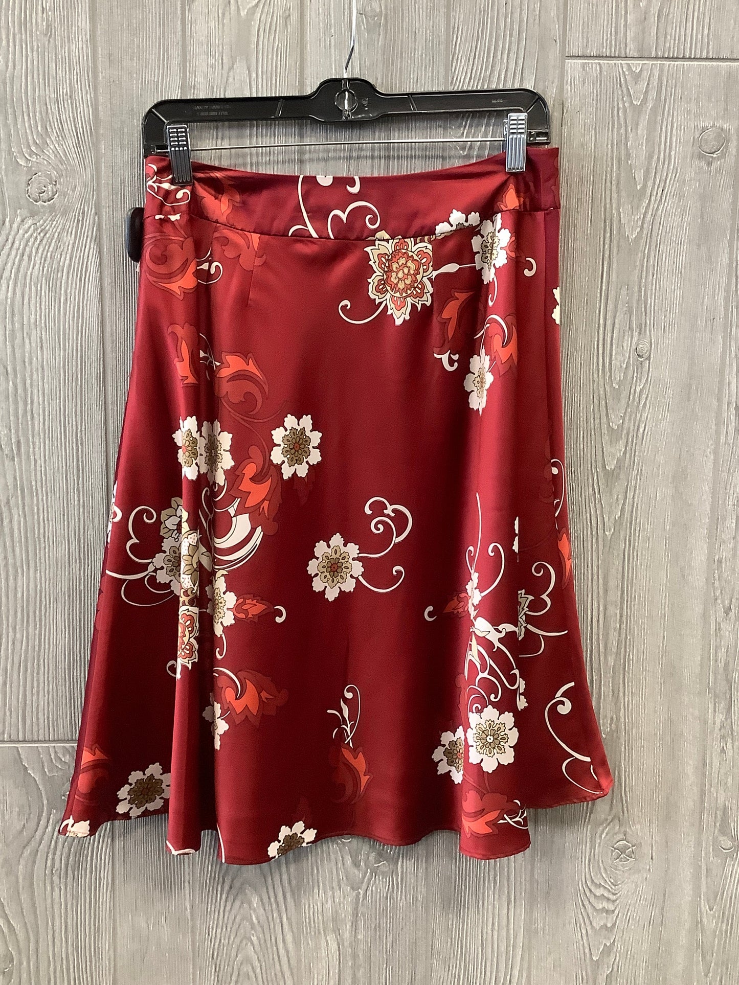 Skirt Midi By Ann Taylor In Red, Size: 6p